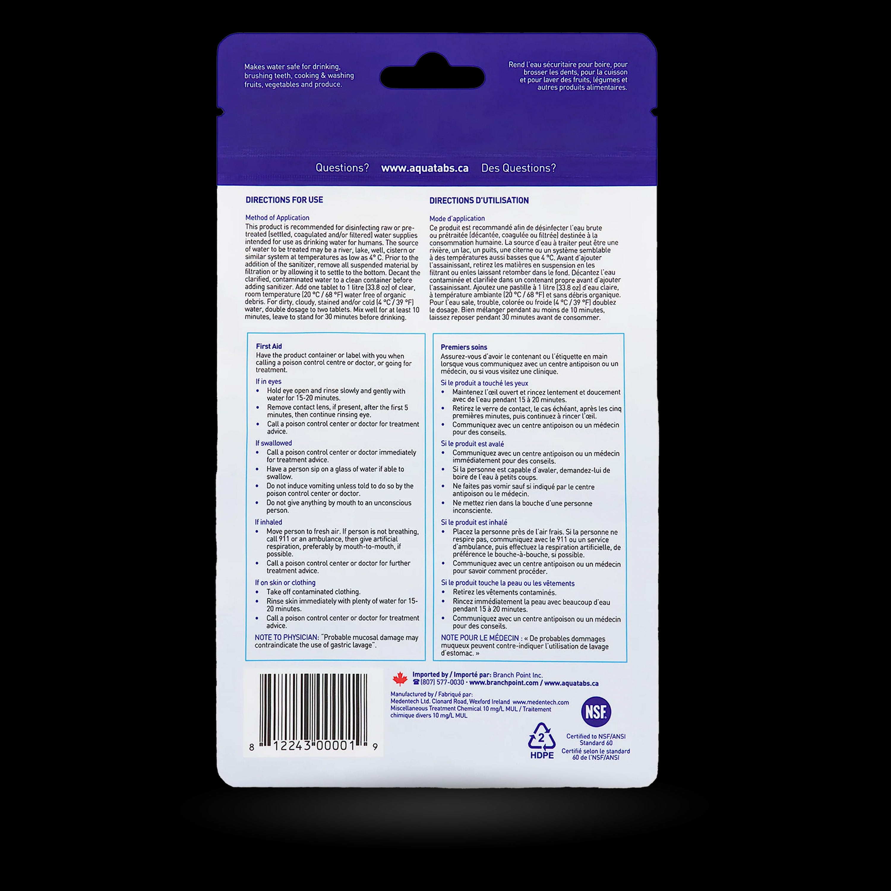 Aquatabs - Water Purification Tablets