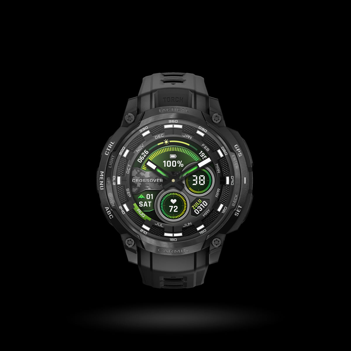 Garmin - Instinct® Crossover AMOLED - Tactical Edition