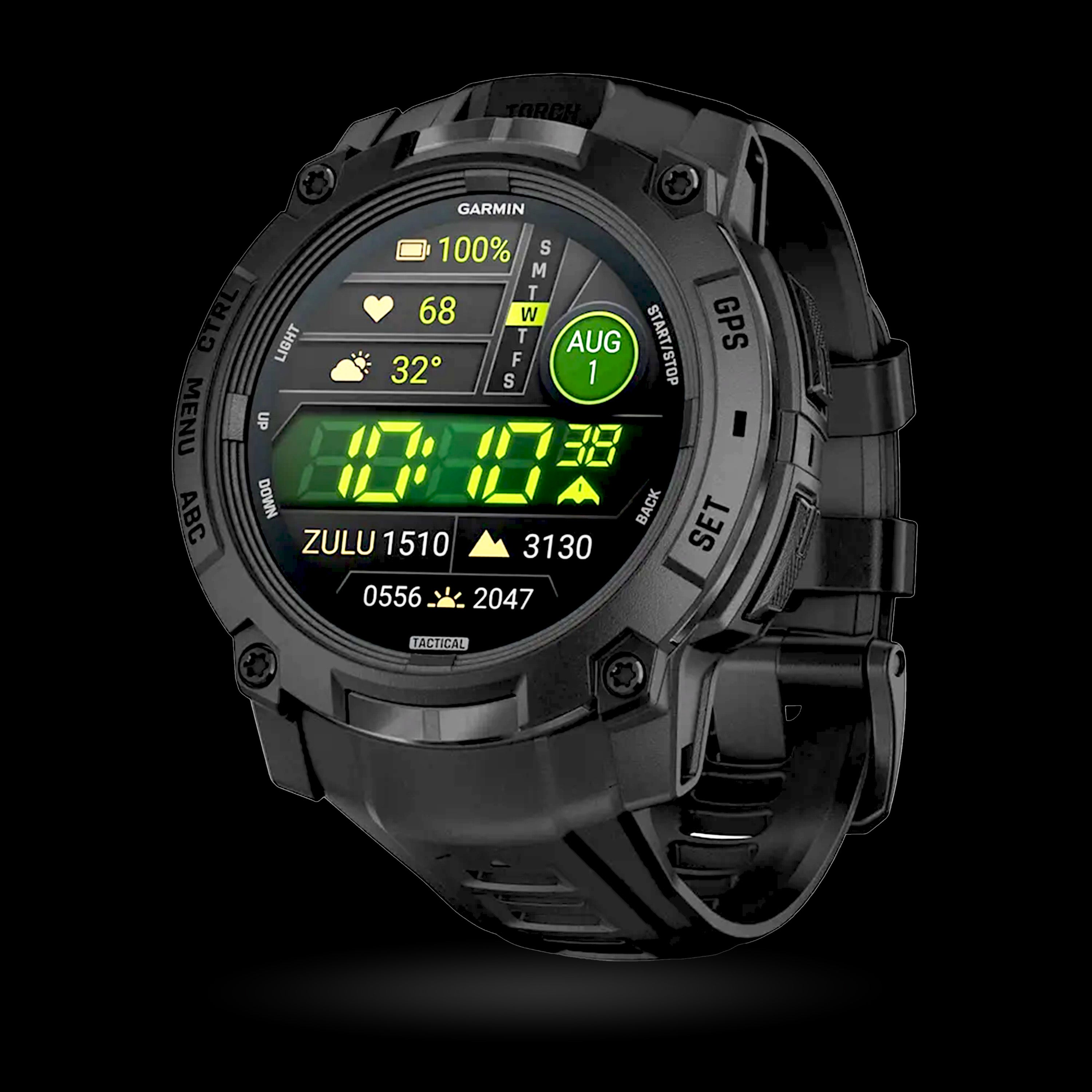 Garmin Instinct 3 Tactical Edition 50mm AMOLED GPS Watch