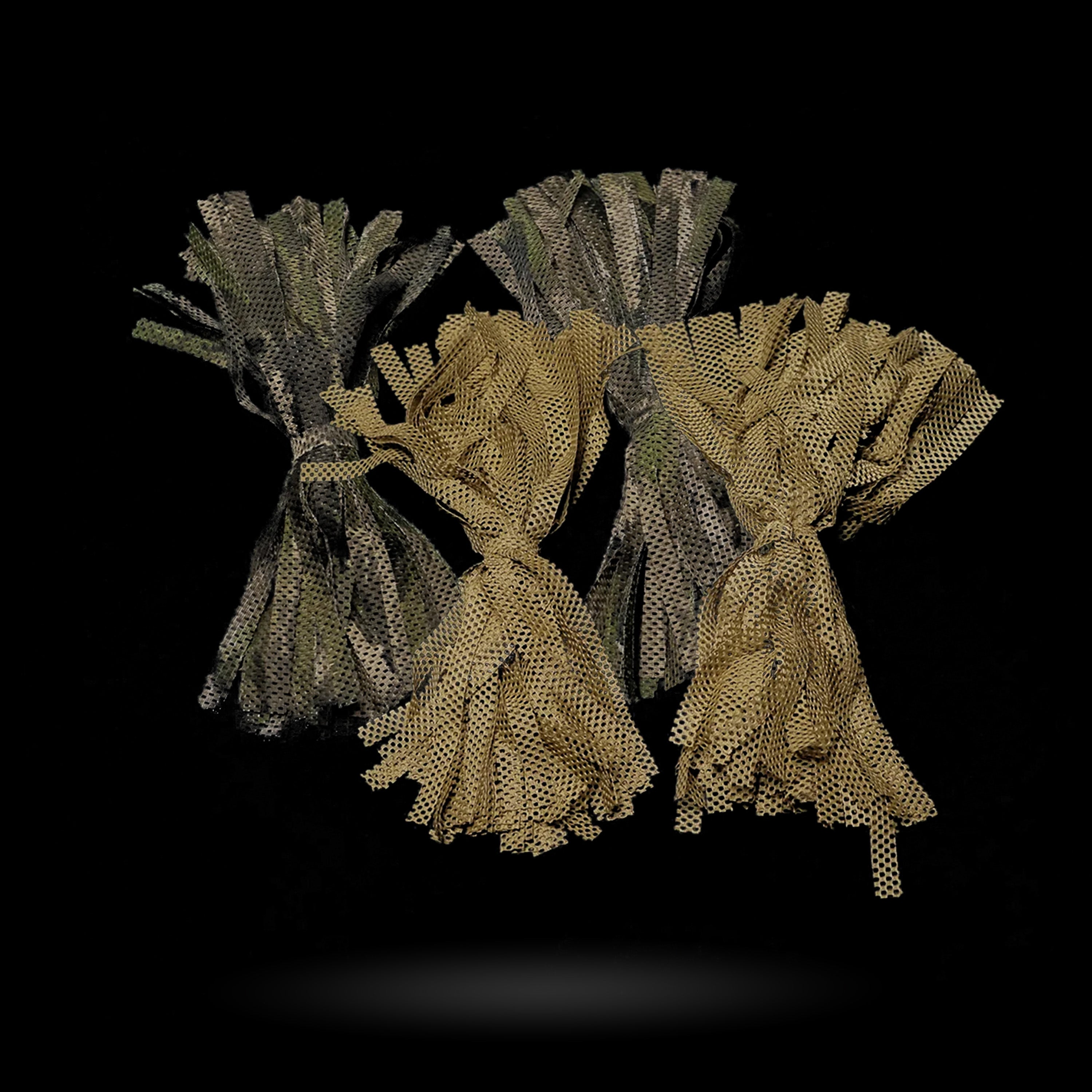カラカラ　gata FASHION CAMOUFLAGE Ghillie Garnish Pack 132 PCS | Tactical Camouflage | Carcajou Tactical