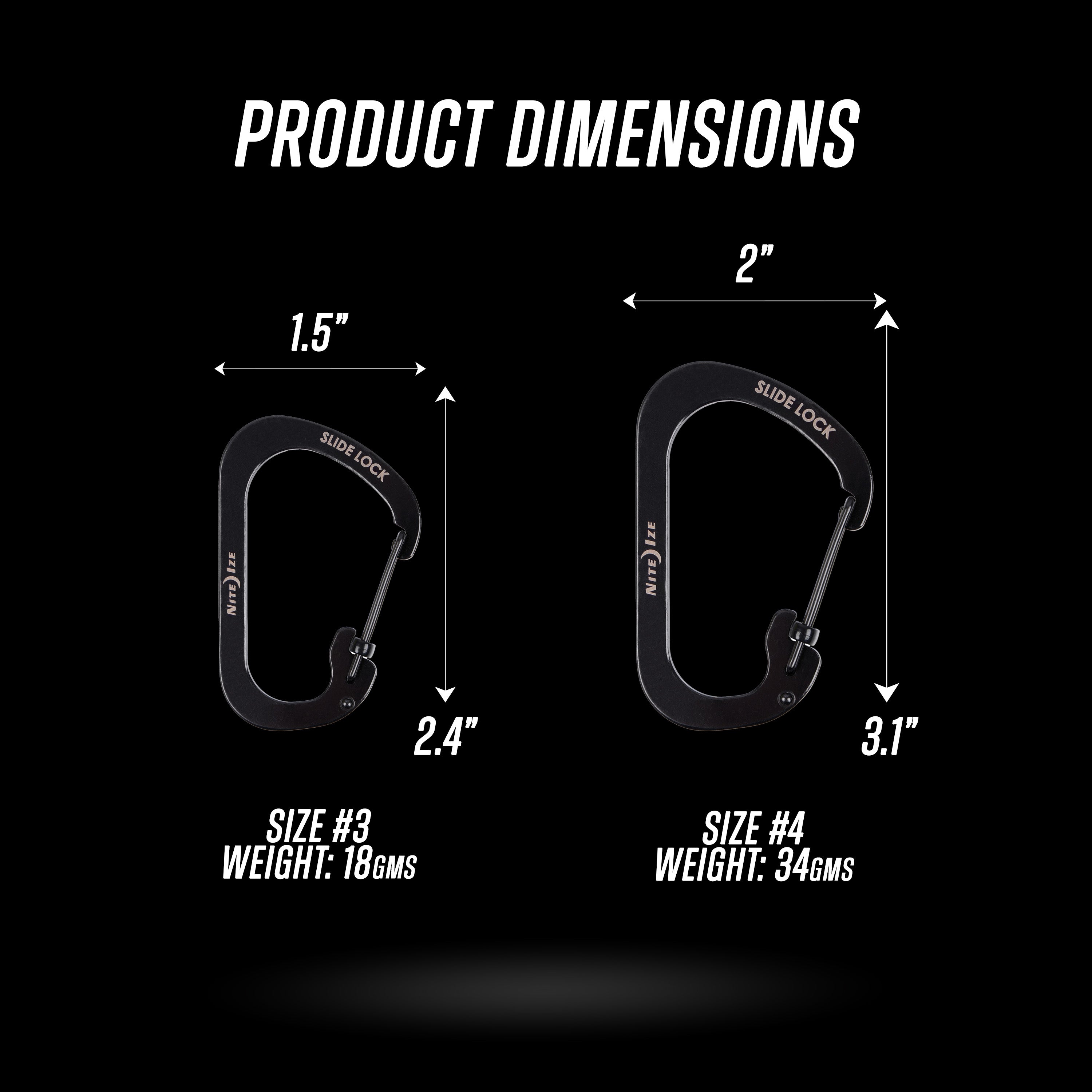 Nite Ize - SlideLock® Carabiner Stainless Steel