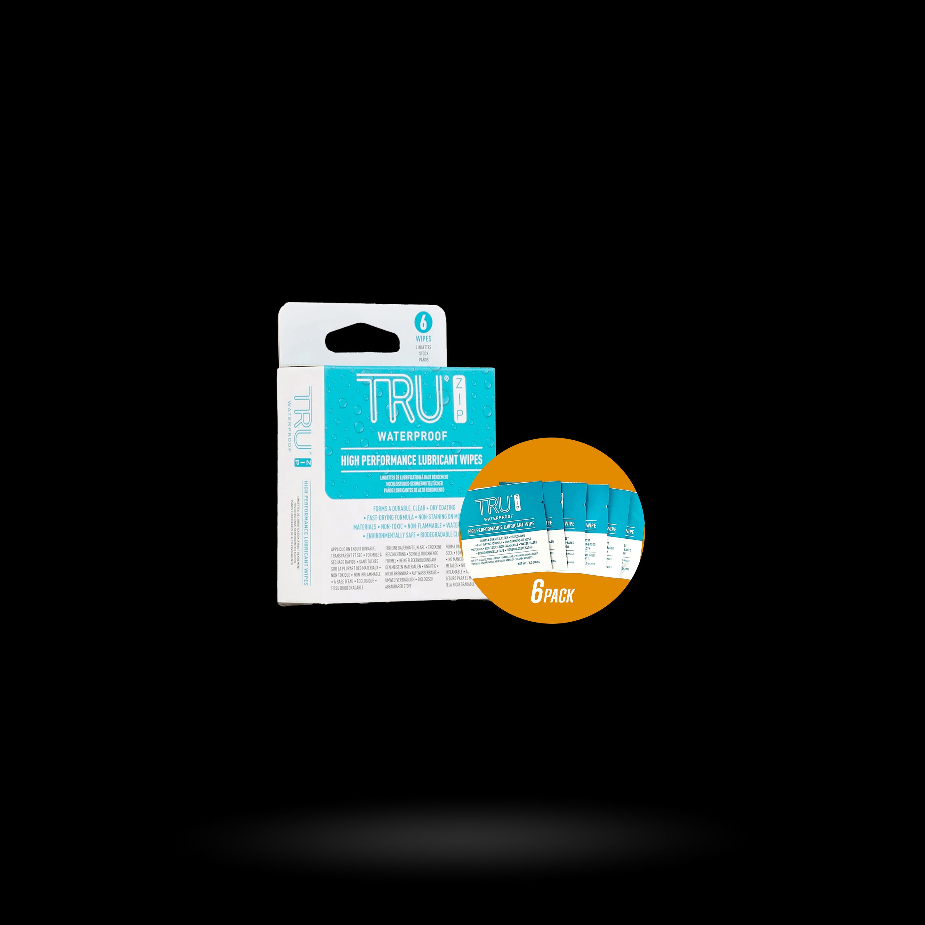 Nite Ize - TRU Zip Lubricant Wipes - 6 Pack