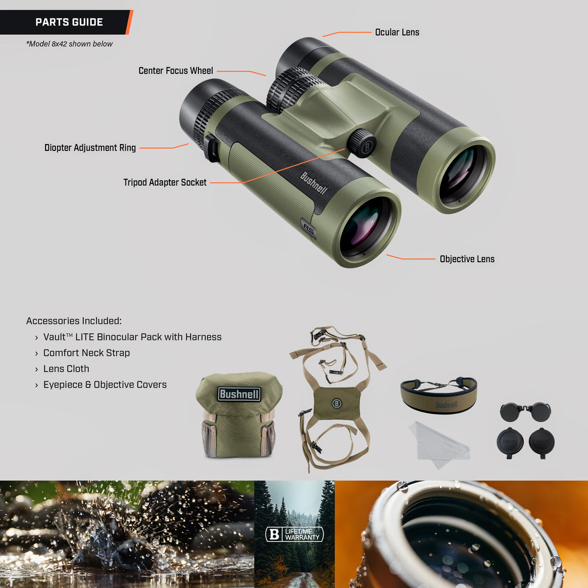 Bushnell - R5 Binoculars - 10x42