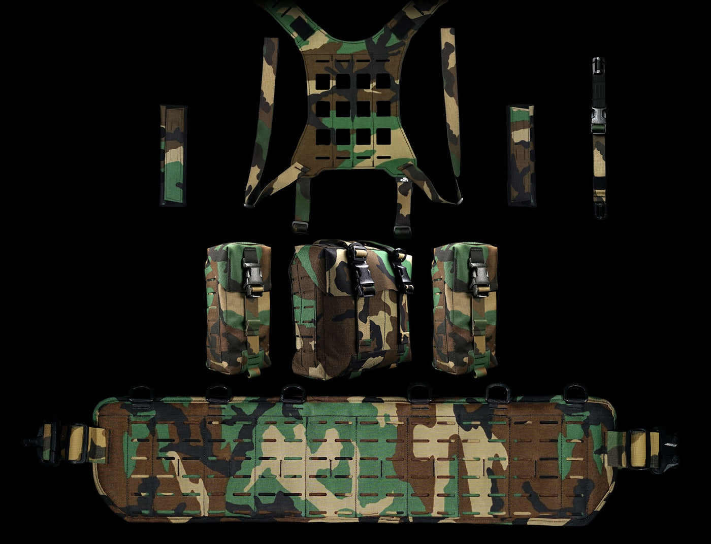 Kit ceinture Molle - Ensemble