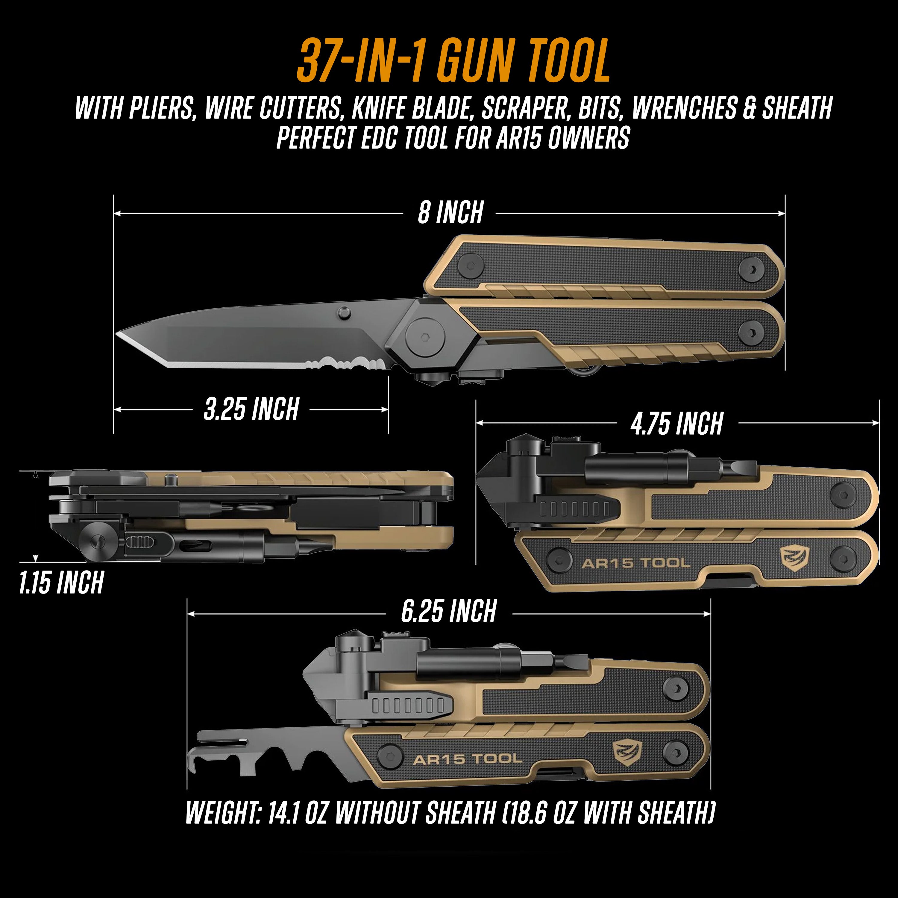 Real Avid AR15 Multi-Tool | AR15 Maintenance & Repair | Carcajou