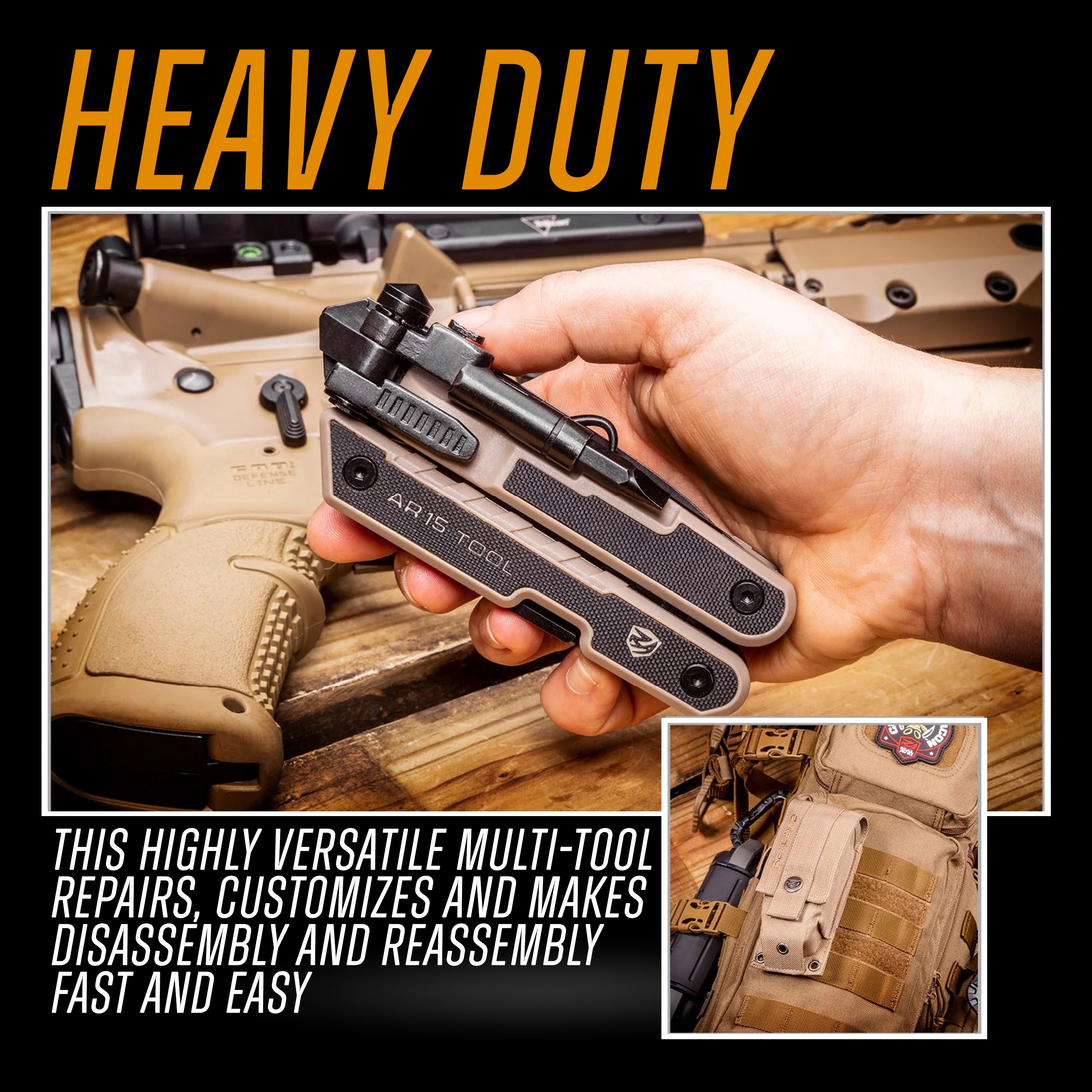 Real Avid AR15 Multi-Tool | AR15 Maintenance & Repair | Carcajou