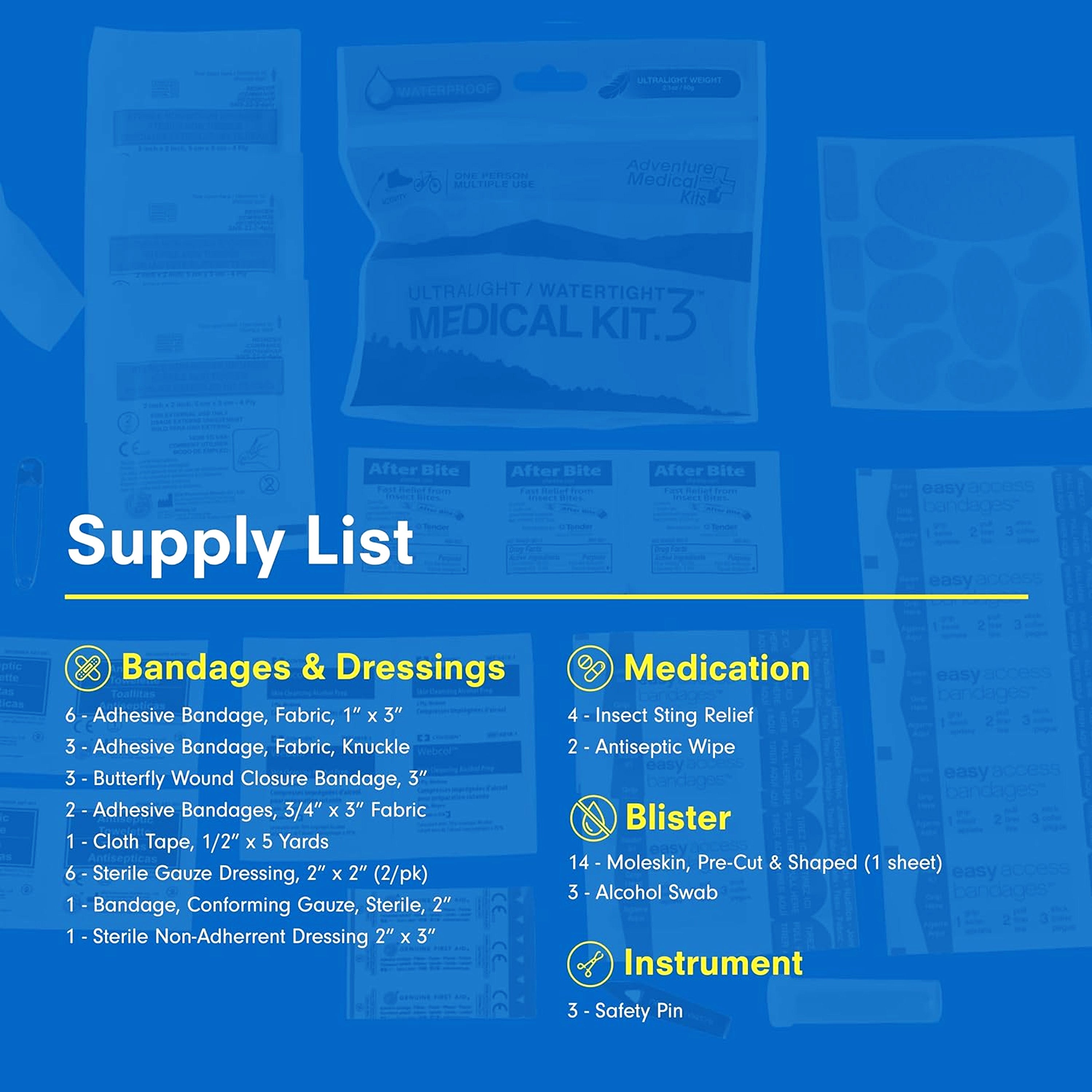 Adventure Medical Kits - Ultralight/Watertight Medical Kit - .3