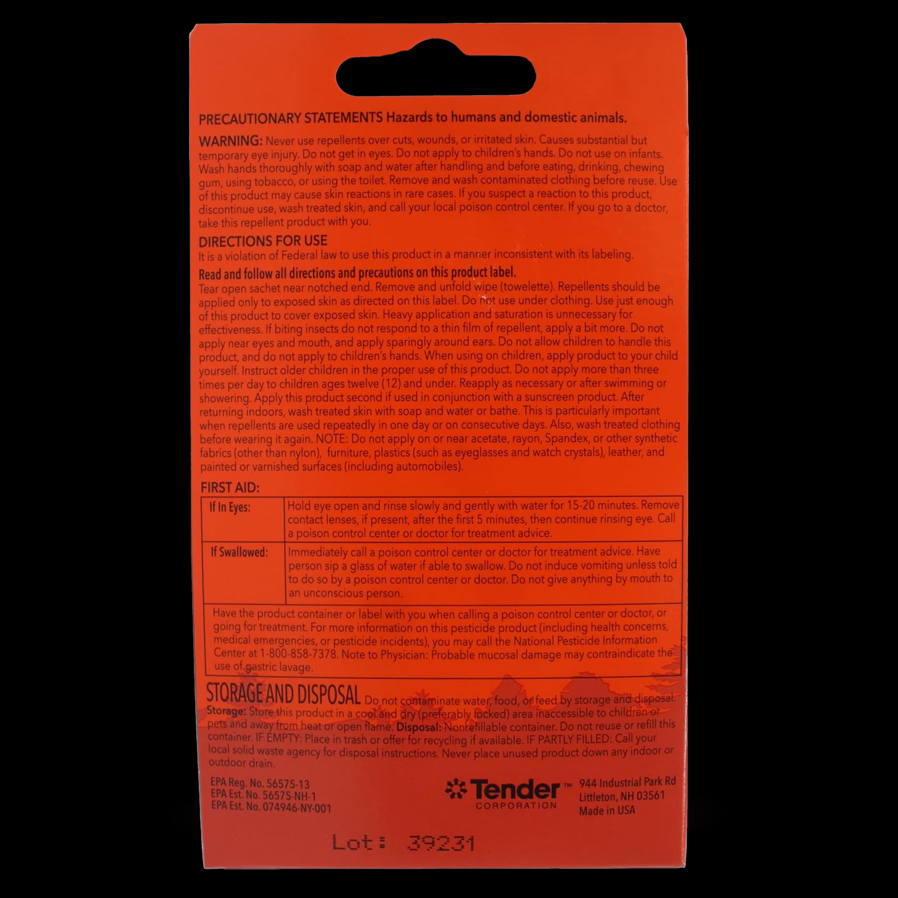 Ben's - 30 Tick & Insect Repellent Wipes