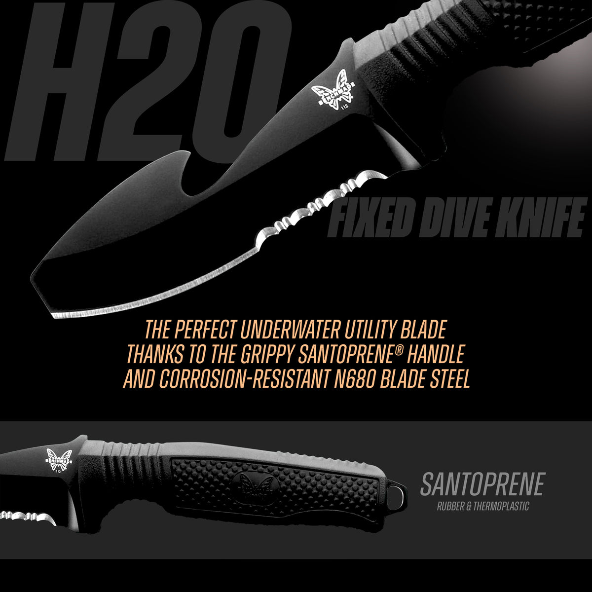 Benchmade - H2O Fixed Dive Knife