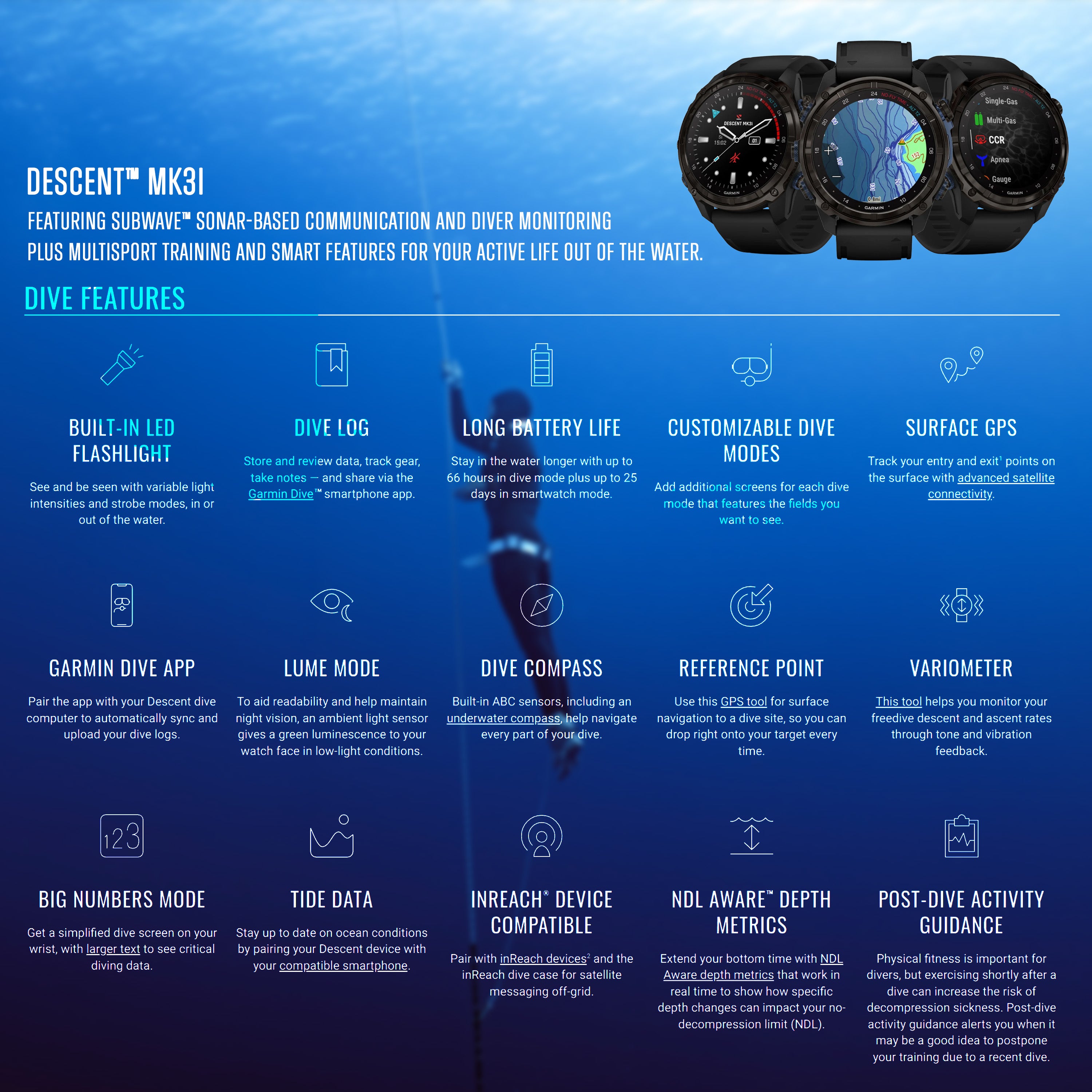 Garmin - Descent™ Mk3i - 43 mm