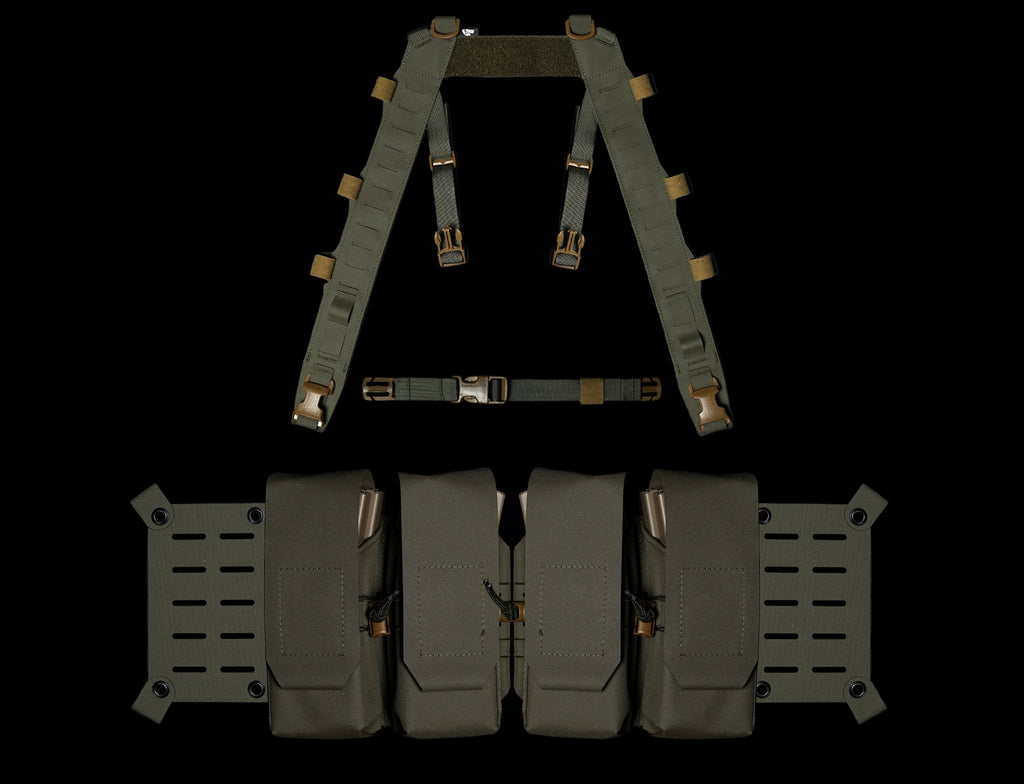 Split Chest Rig Base Bundle | Modular Recon Rig | Carcajou Tactical