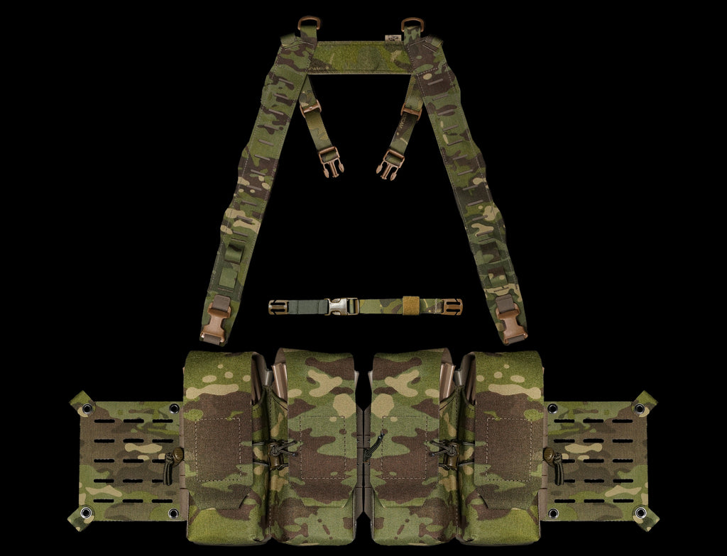 Split Chest Rig Base Bundle | Modular Recon Rig | Carcajou Tactical