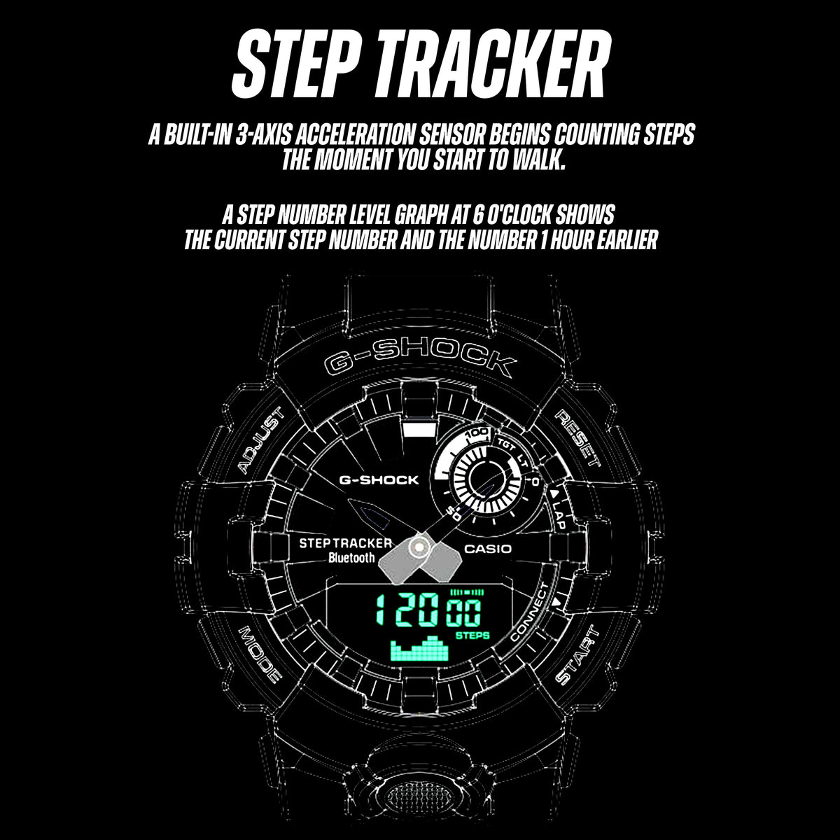 G-SHOCK - GBD-800UC-3 Smartwatch