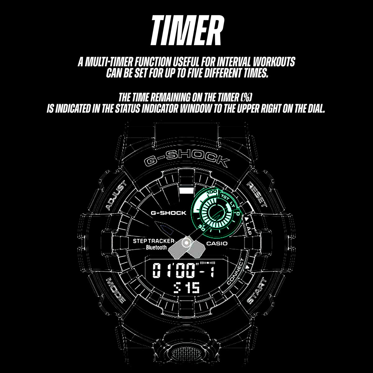 G-SHOCK - GBD-800UC-3 Smartwatch