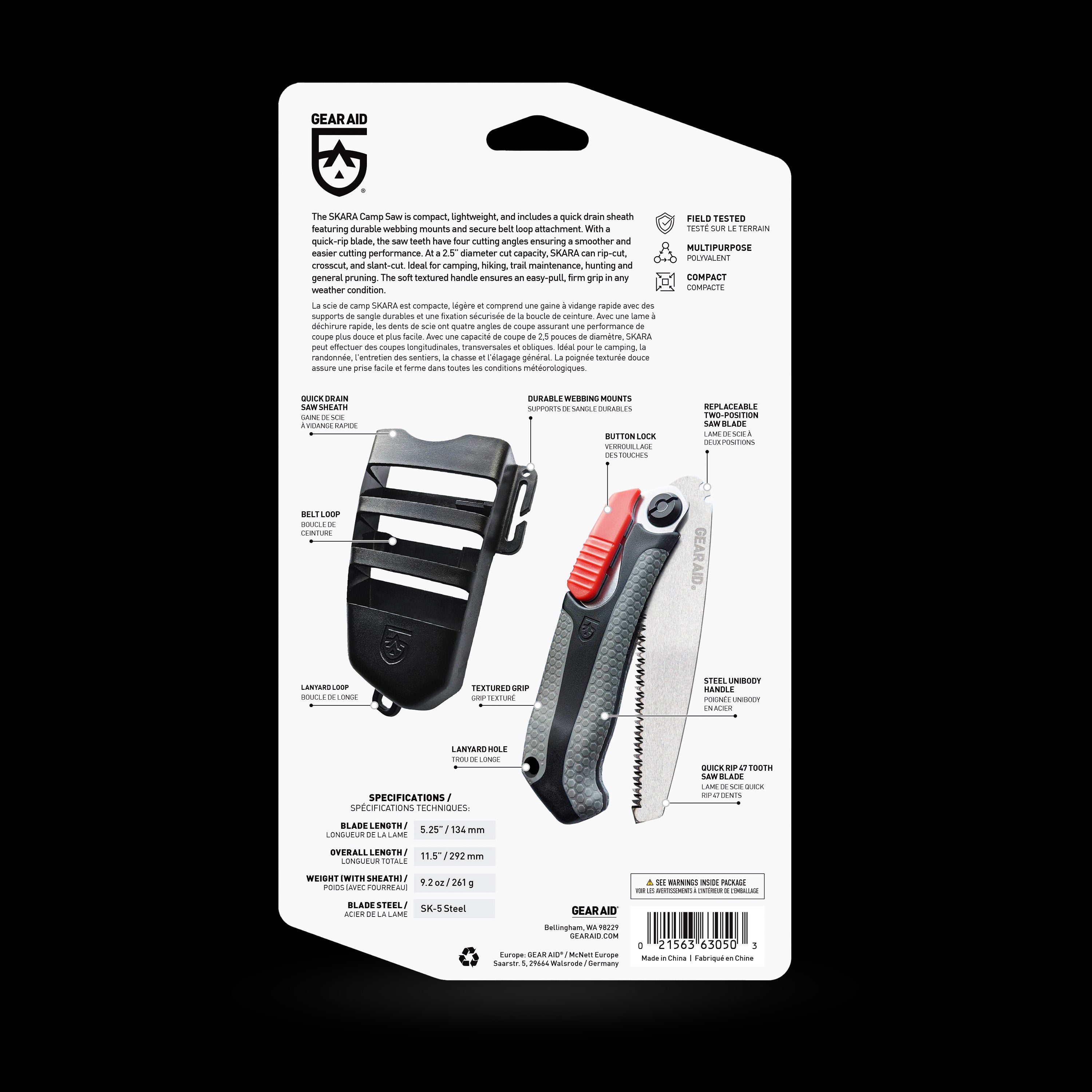 GEAR AID - SKARA Camp Saw
