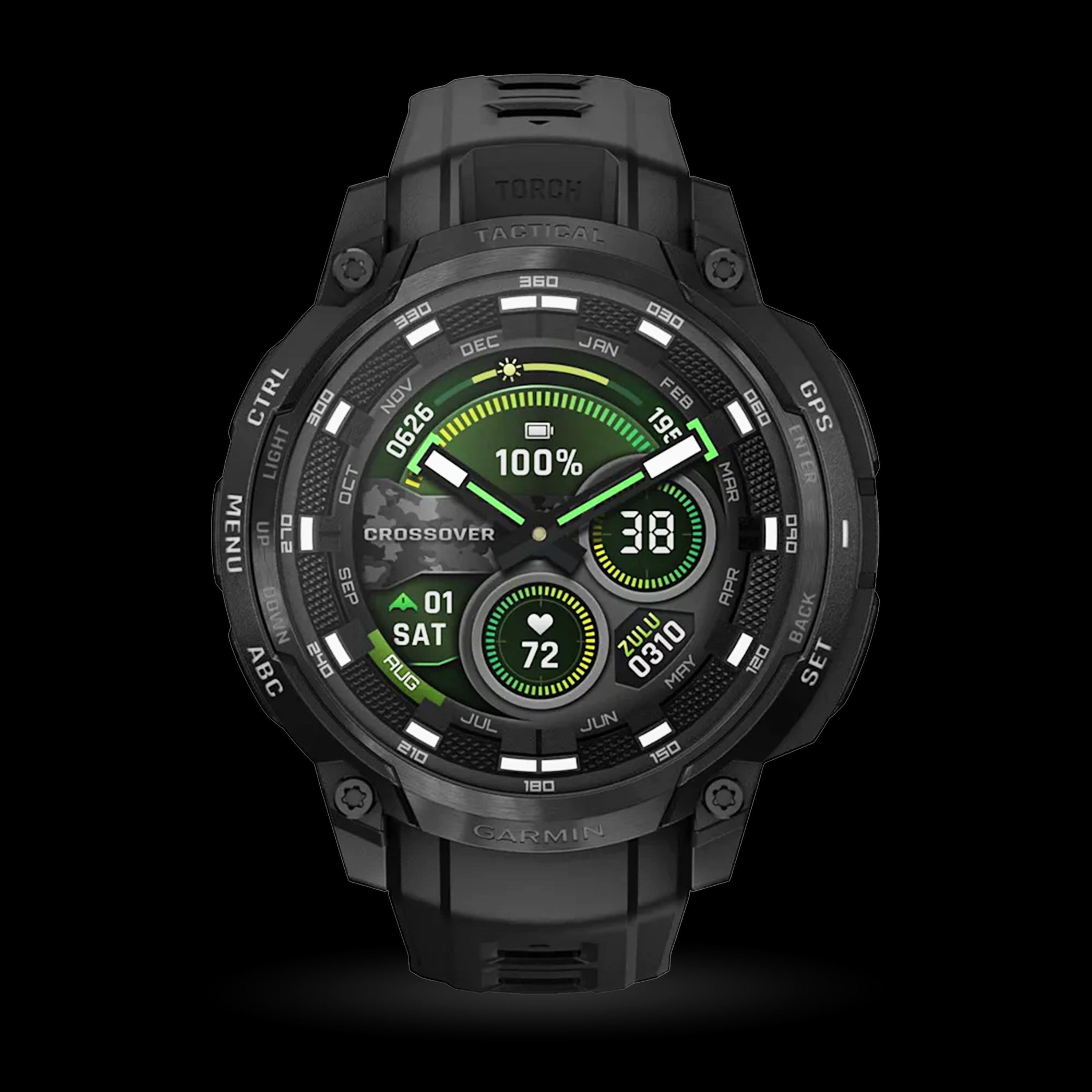 Garmin - Instinct® Crossover AMOLED - Tactical Edition