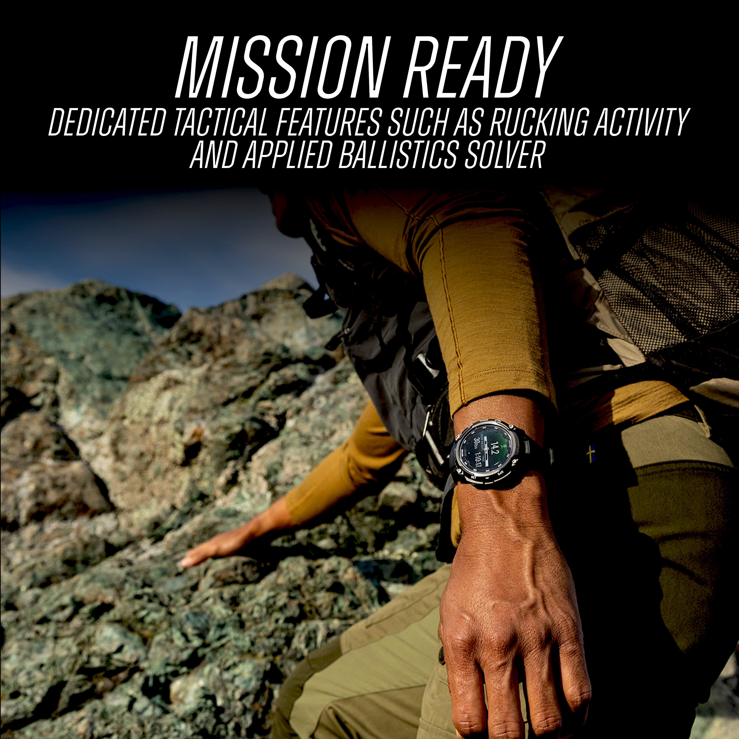 Garmin - Instinct® Crossover AMOLED - Tactical Edition