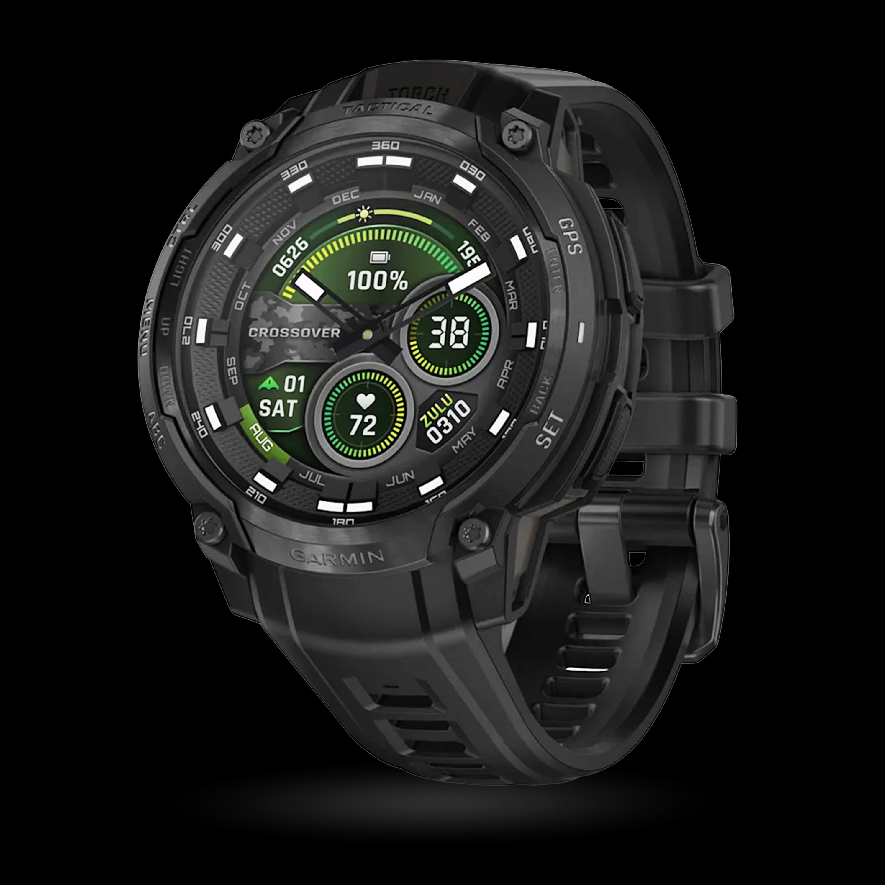 Garmin - Instinct® Crossover AMOLED - Tactical Edition