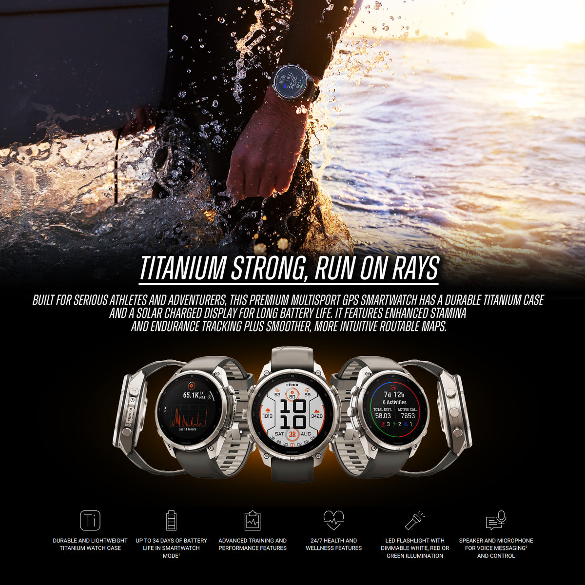 Garmin - fēnix® 9 PRO Solar inReach®- 51 mm