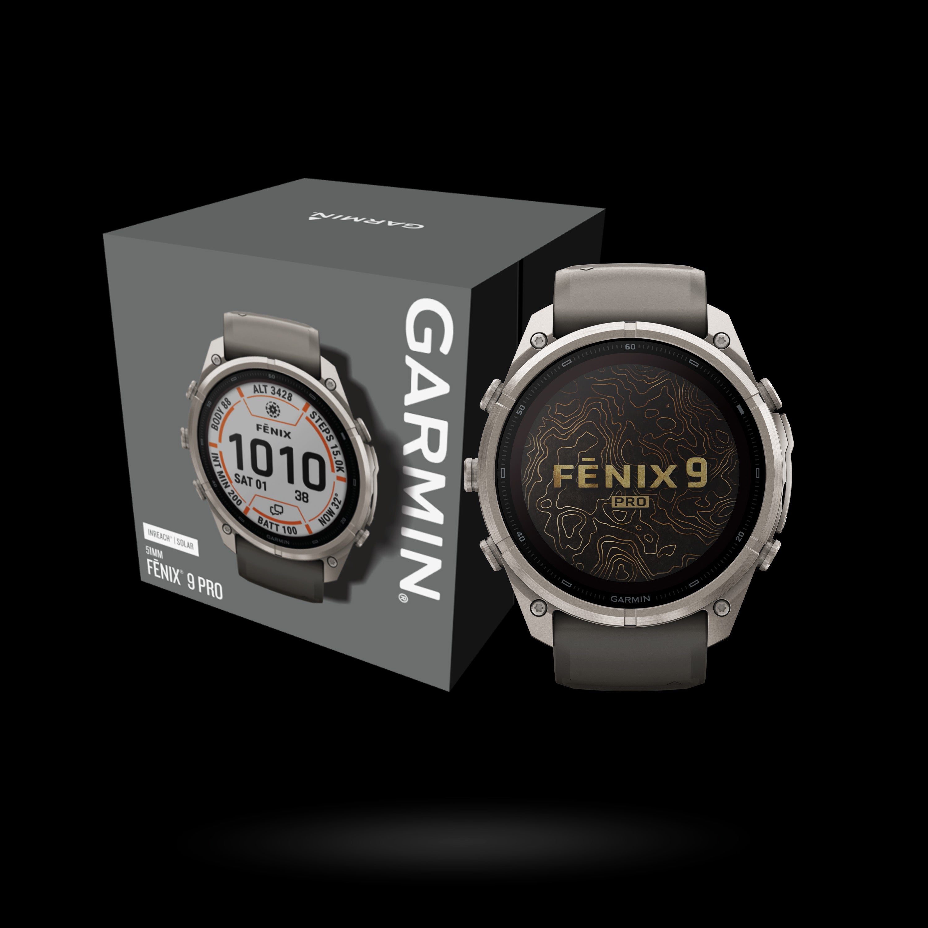 Garmin - fēnix® 9 PRO Solar inReach®- 51 mm