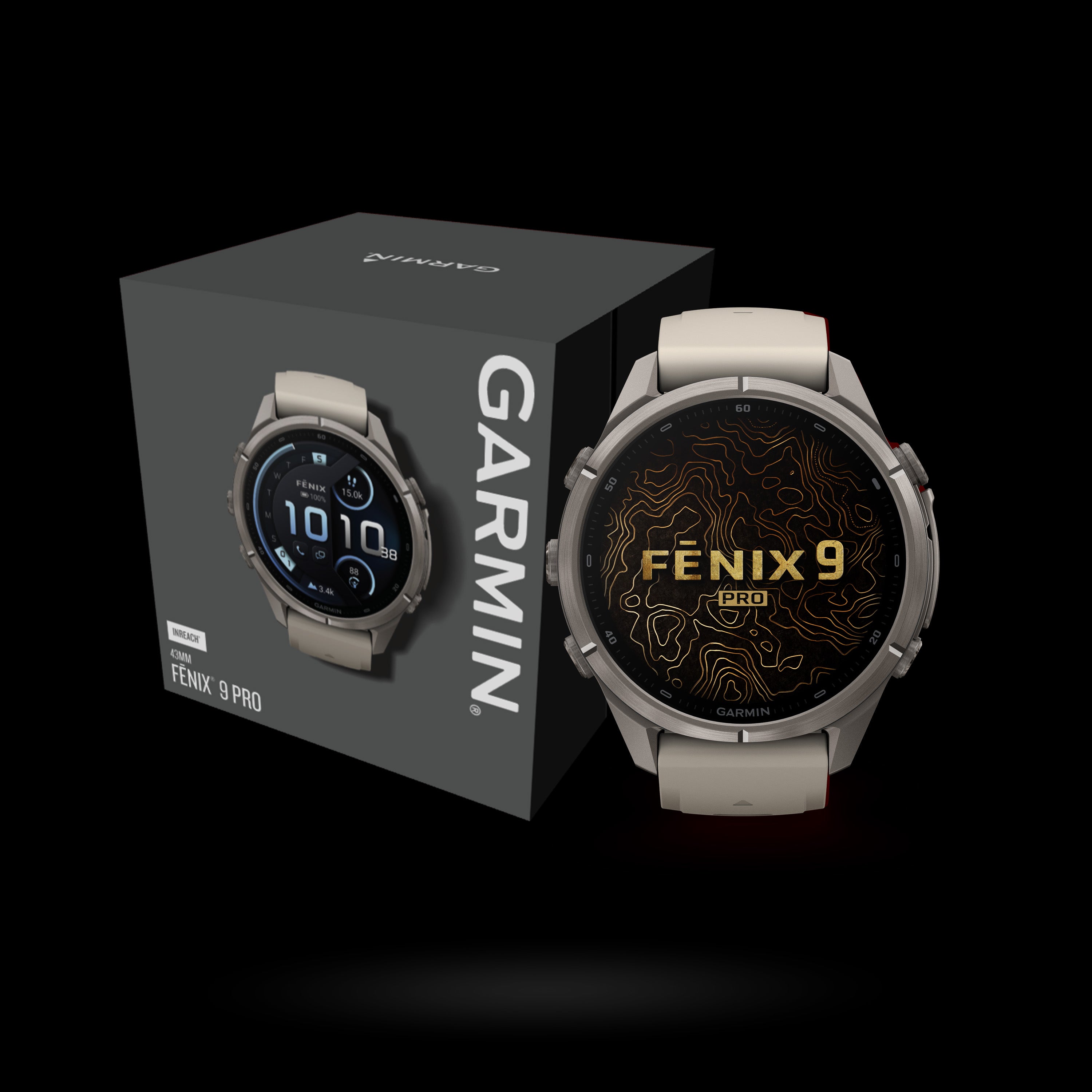 Garmin - fēnix® 9 PRO inReach® - 43 mm