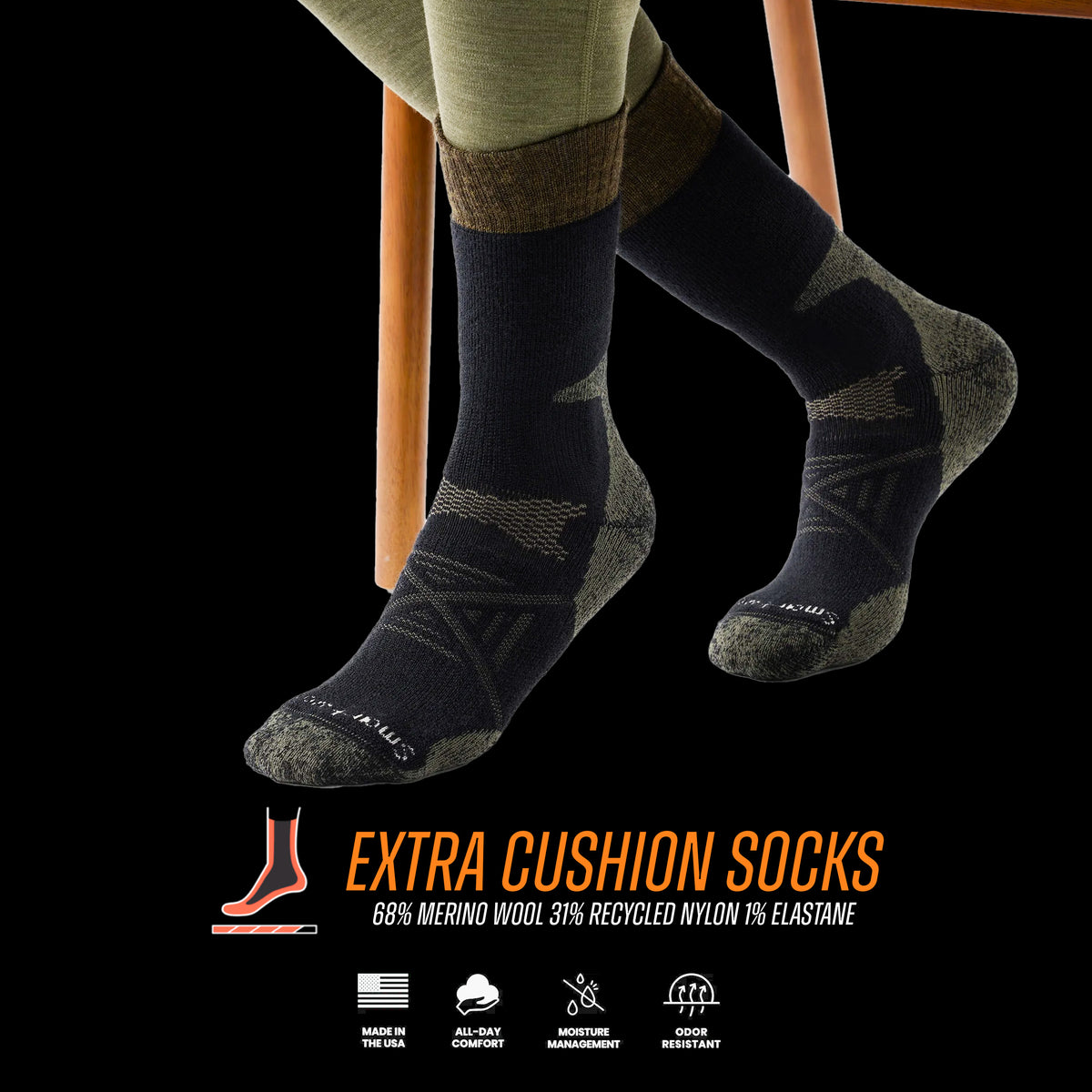 Smartwool - Hunt Cold Weather Tall Crew Socks XC