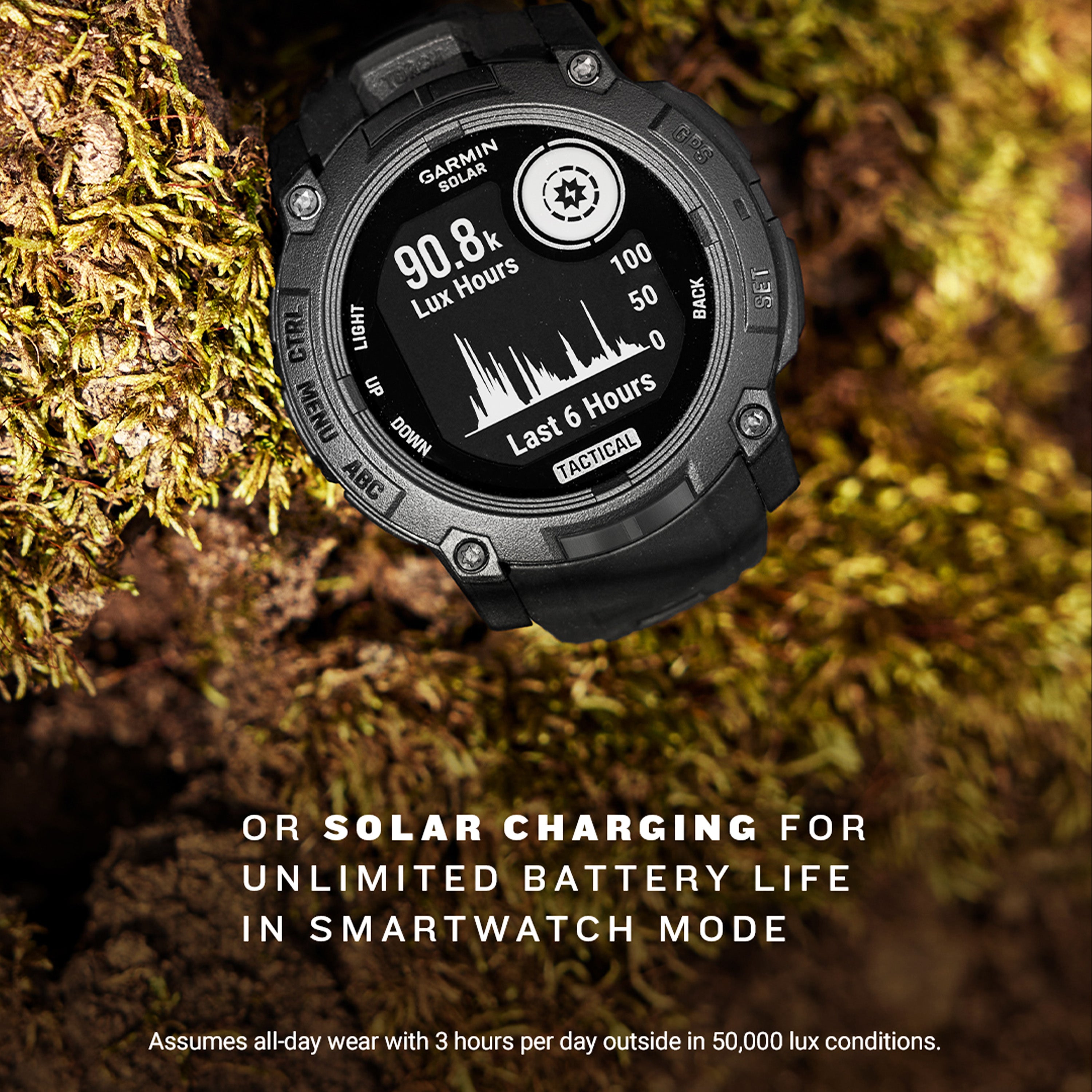 Garmin - Instinct® 3 - 45 mm SOLAR - Tactical Edition