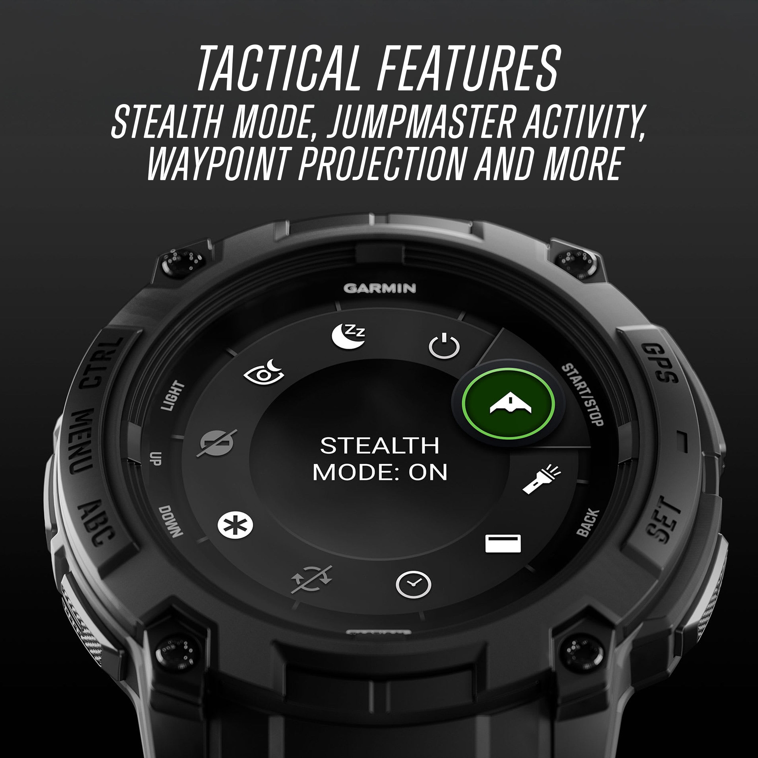 Garmin - Instinct® 3 - 50 mm AMOLED - Tactical Edition