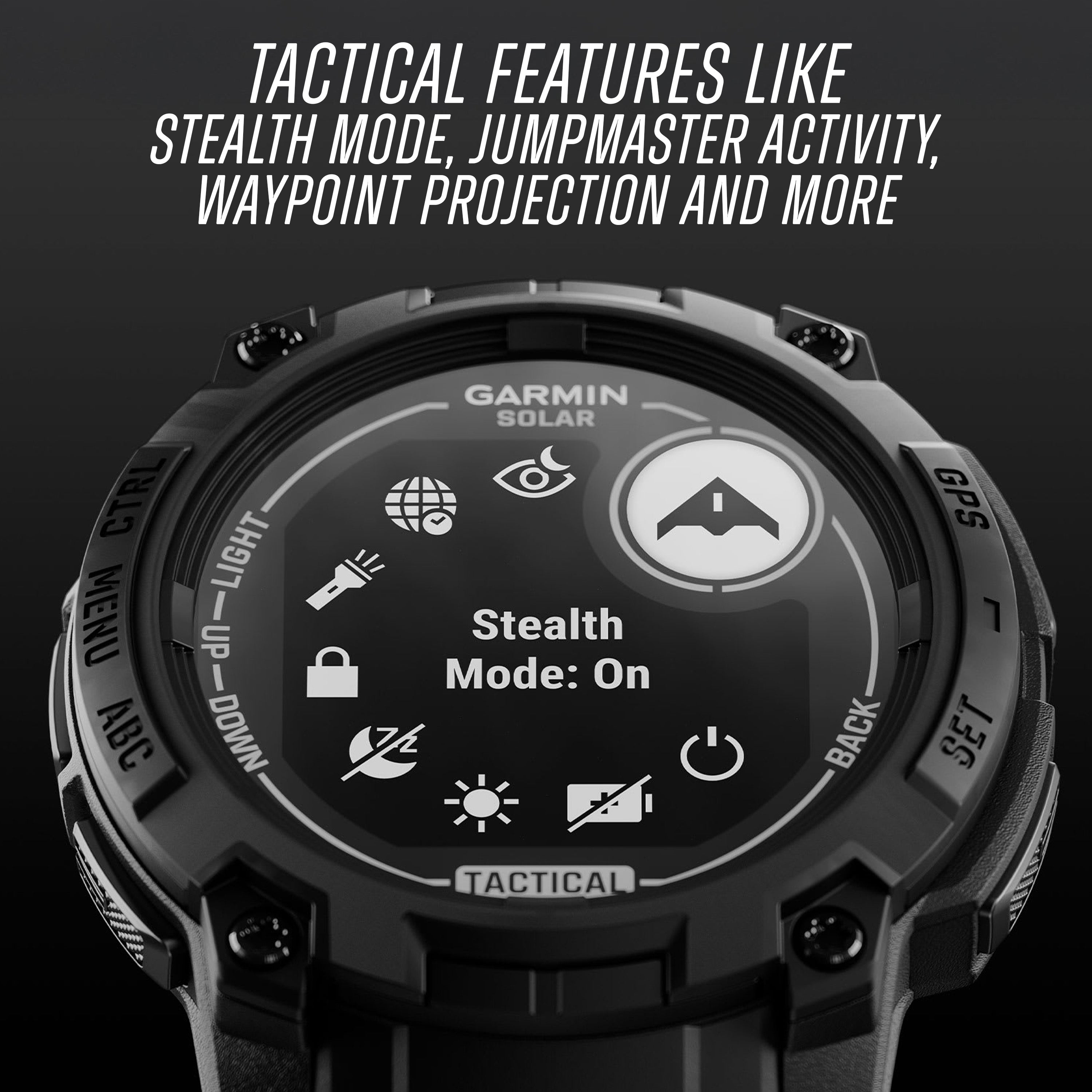 Garmin - Instinct® 3 - 45 mm SOLAR - Tactical Edition