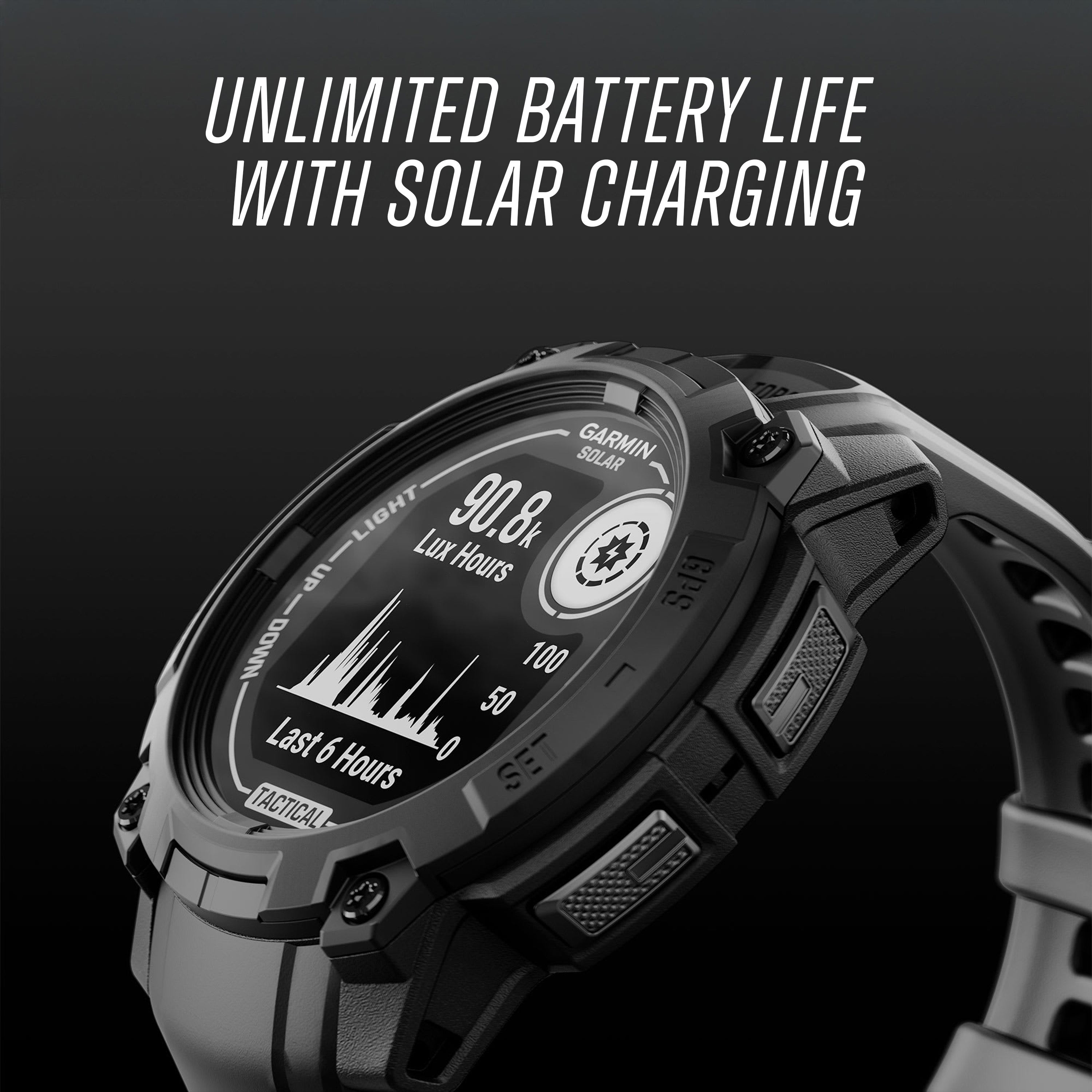 Garmin - Instinct® 3 - 50 mm SOLAR - Tactical Edition