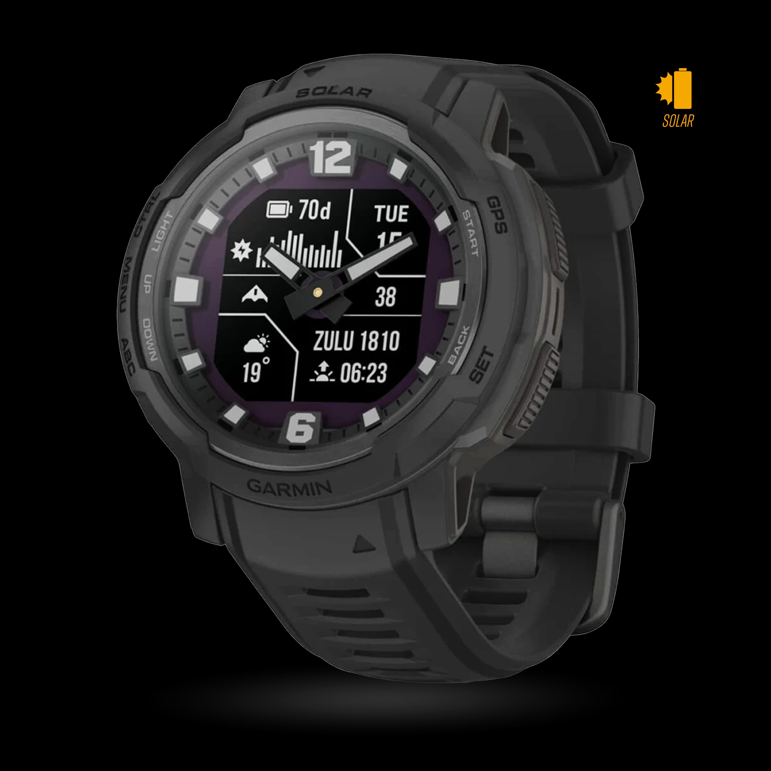 Garmin - Instinct® Crossover SOLAR - Tactical Edition