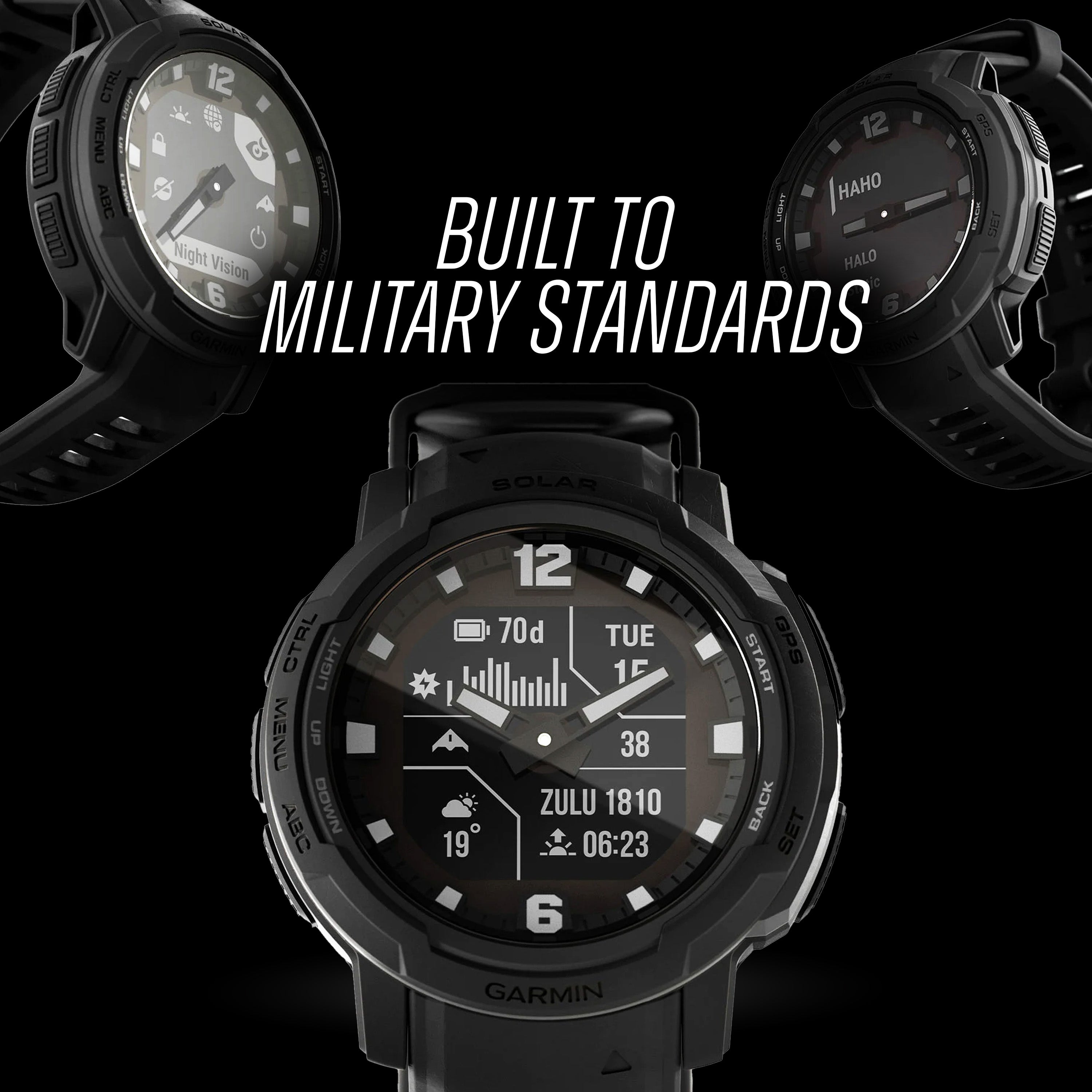 Garmin - Instinct® Crossover SOLAR - Tactical Edition