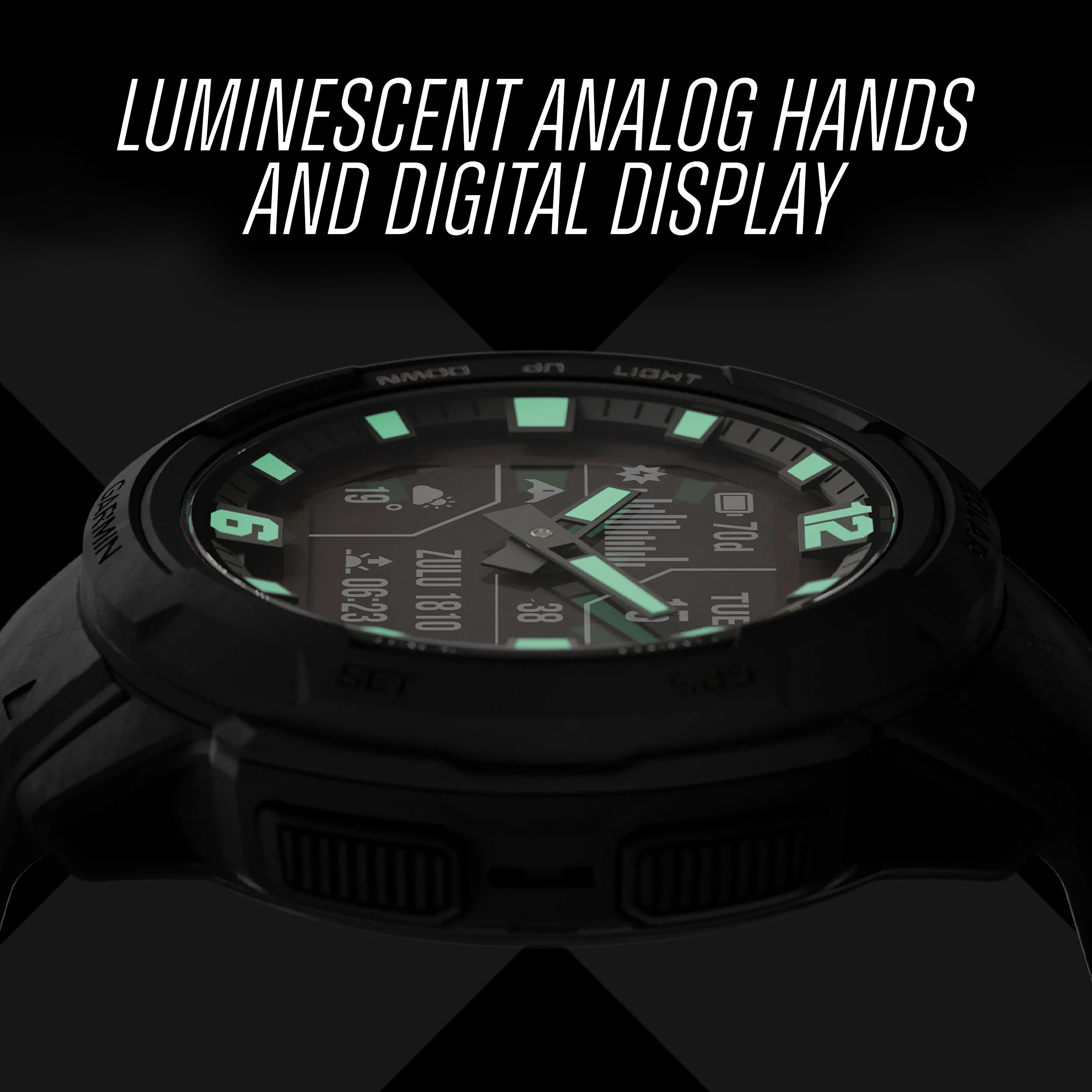 Garmin - Instinct® Crossover SOLAR - Tactical Edition