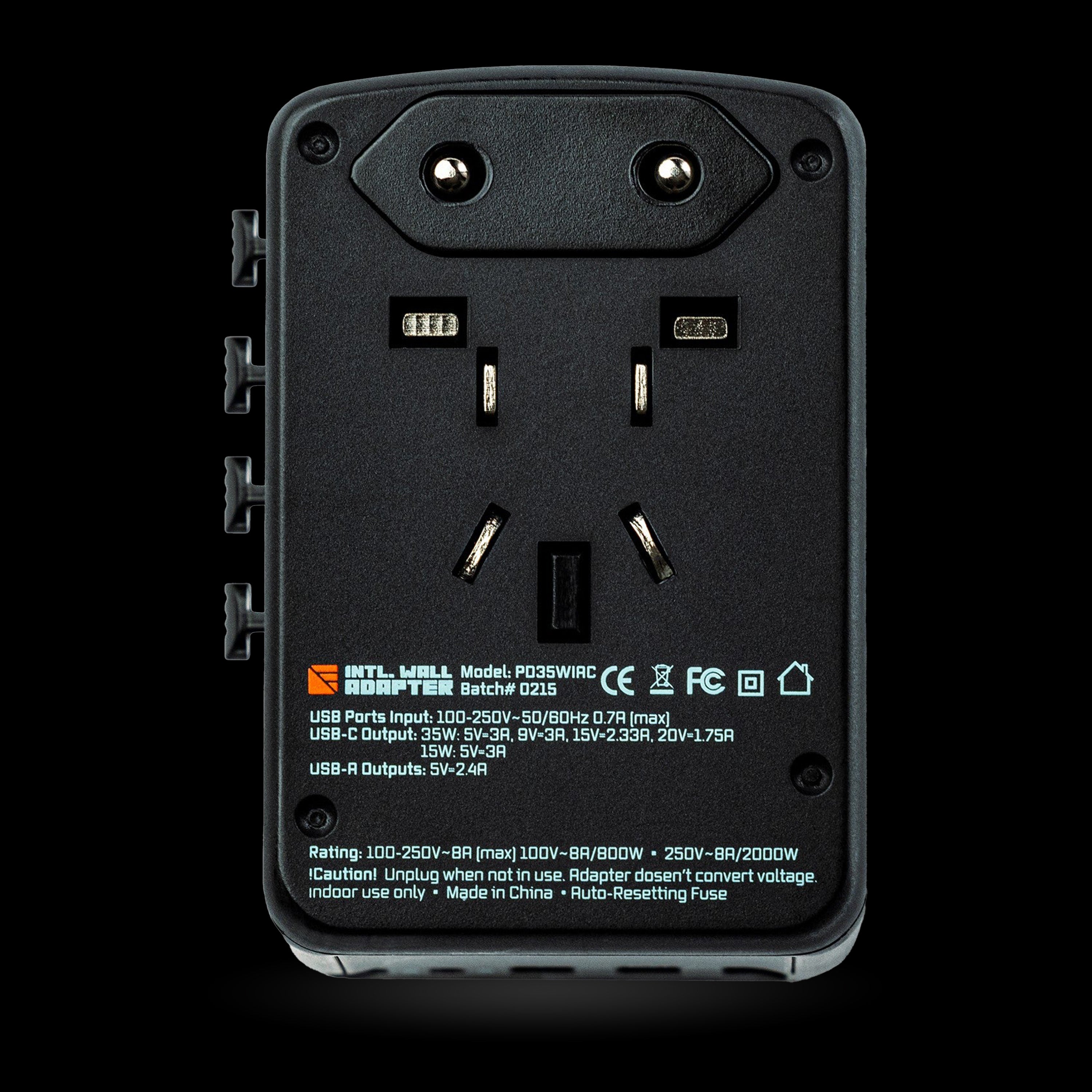 Dark Energy - 35W Int'l Wall Adapter
