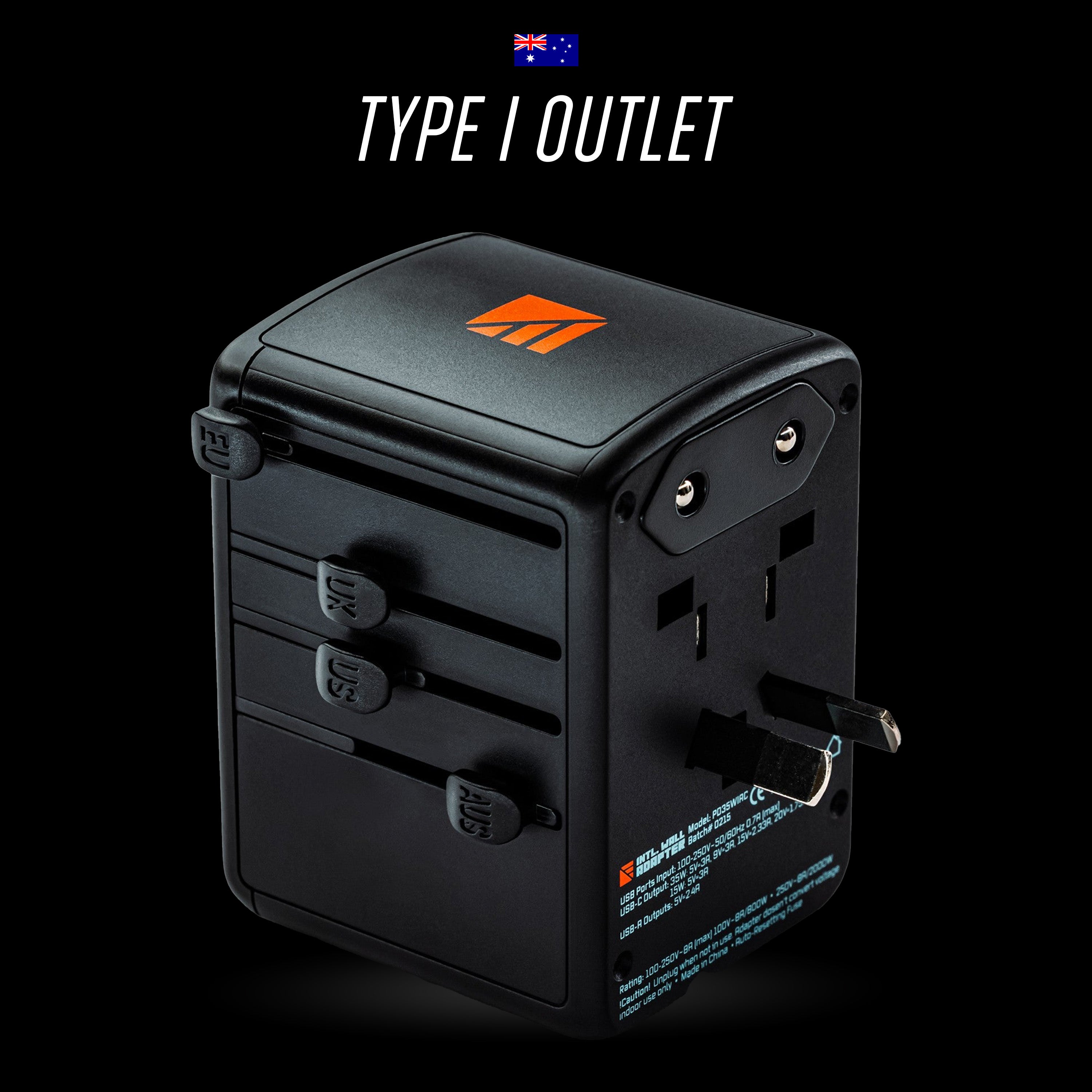 Dark Energy - 35W Int'l Wall Adapter