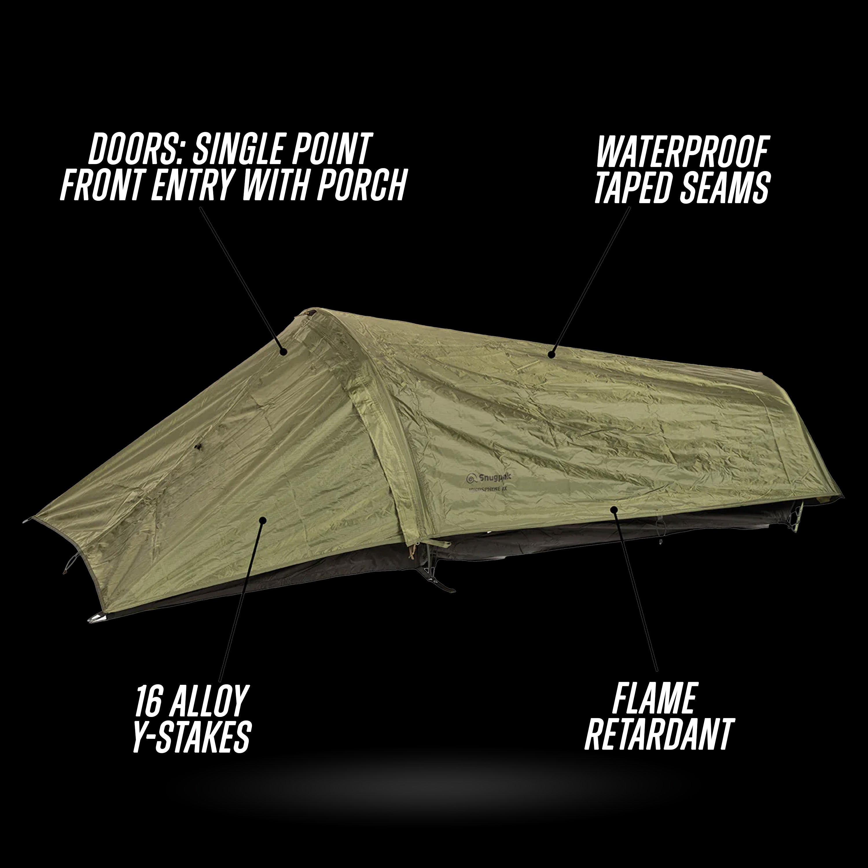 Snugpak Ionosphere IX 1-Person Tent | Ultralight Backpacking Tent