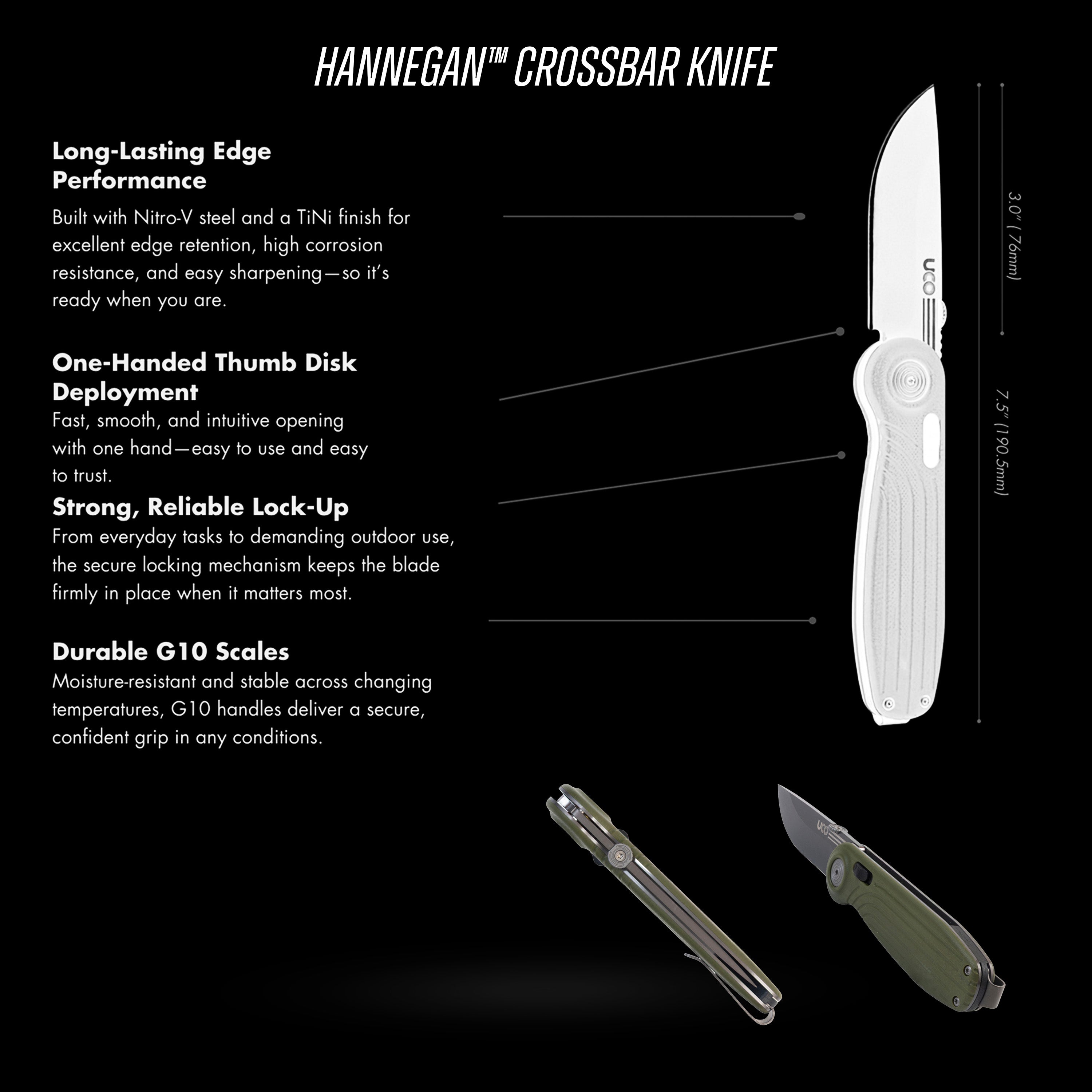 UCO - Hannegan™ Crossbar Knife