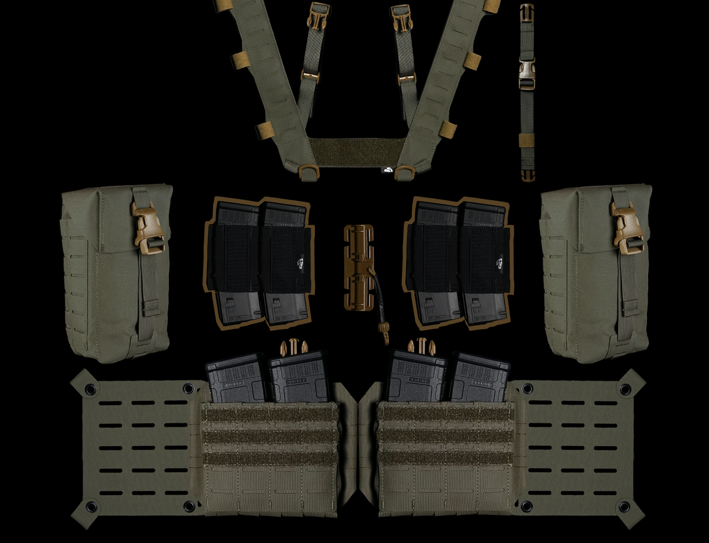 Split Chest Rig - Bundles - Made in Canada - Carcajou Tactical