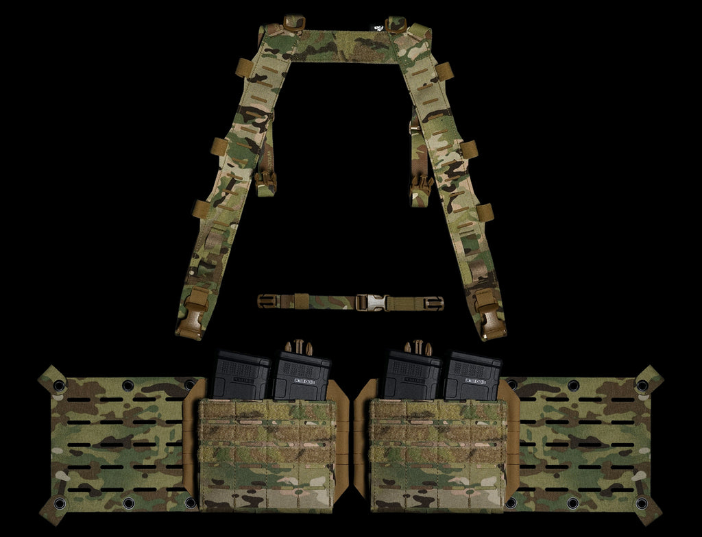 Usgi Split Rig Split Chest Rig Base Bundle | Modular Recon Rig | Carcajou Tactical