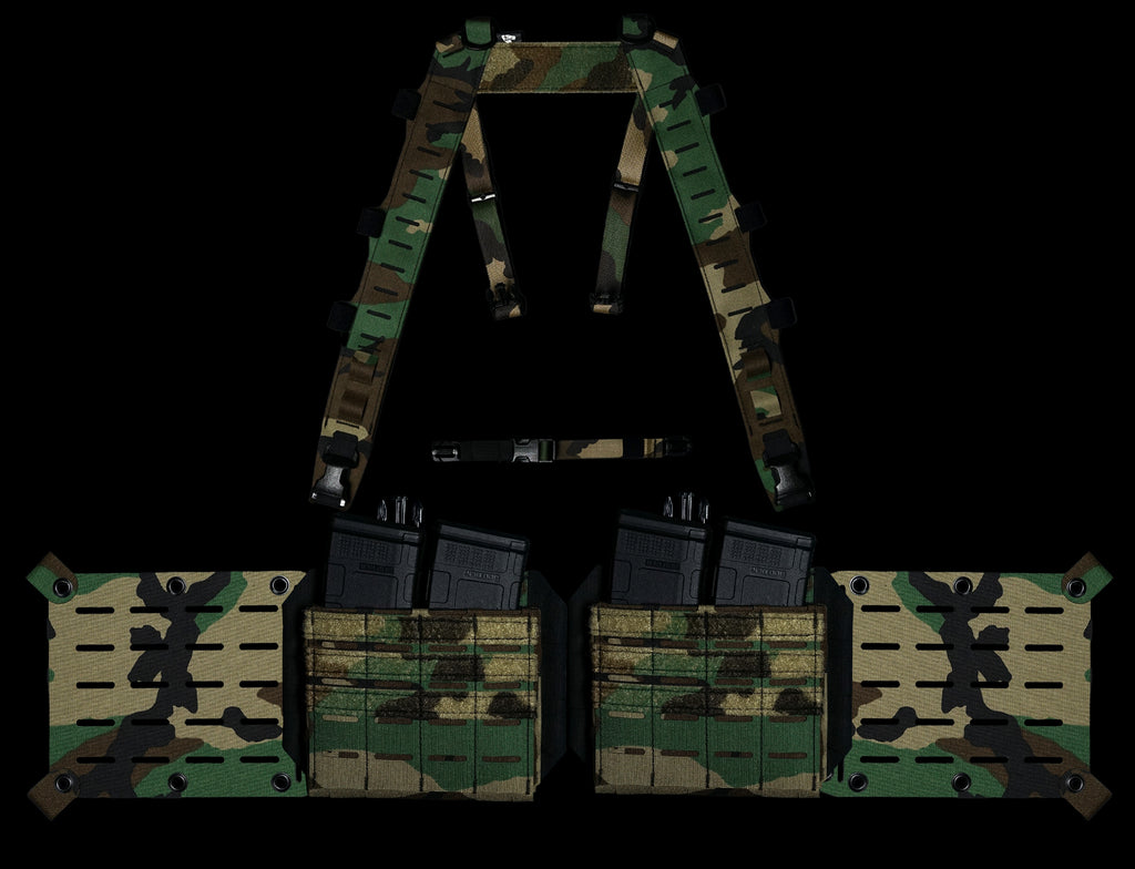 Split Chest Rig Base Bundle | Modular Recon Rig | Carcajou Tactical