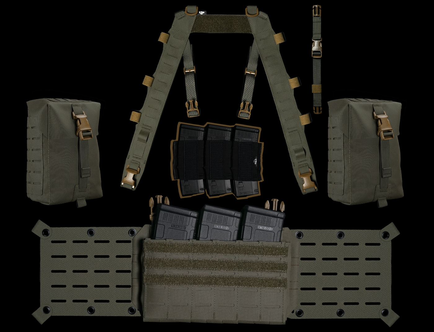 Medium Chest Rig - Bundles - Made In Canada - Carcajou Tactical