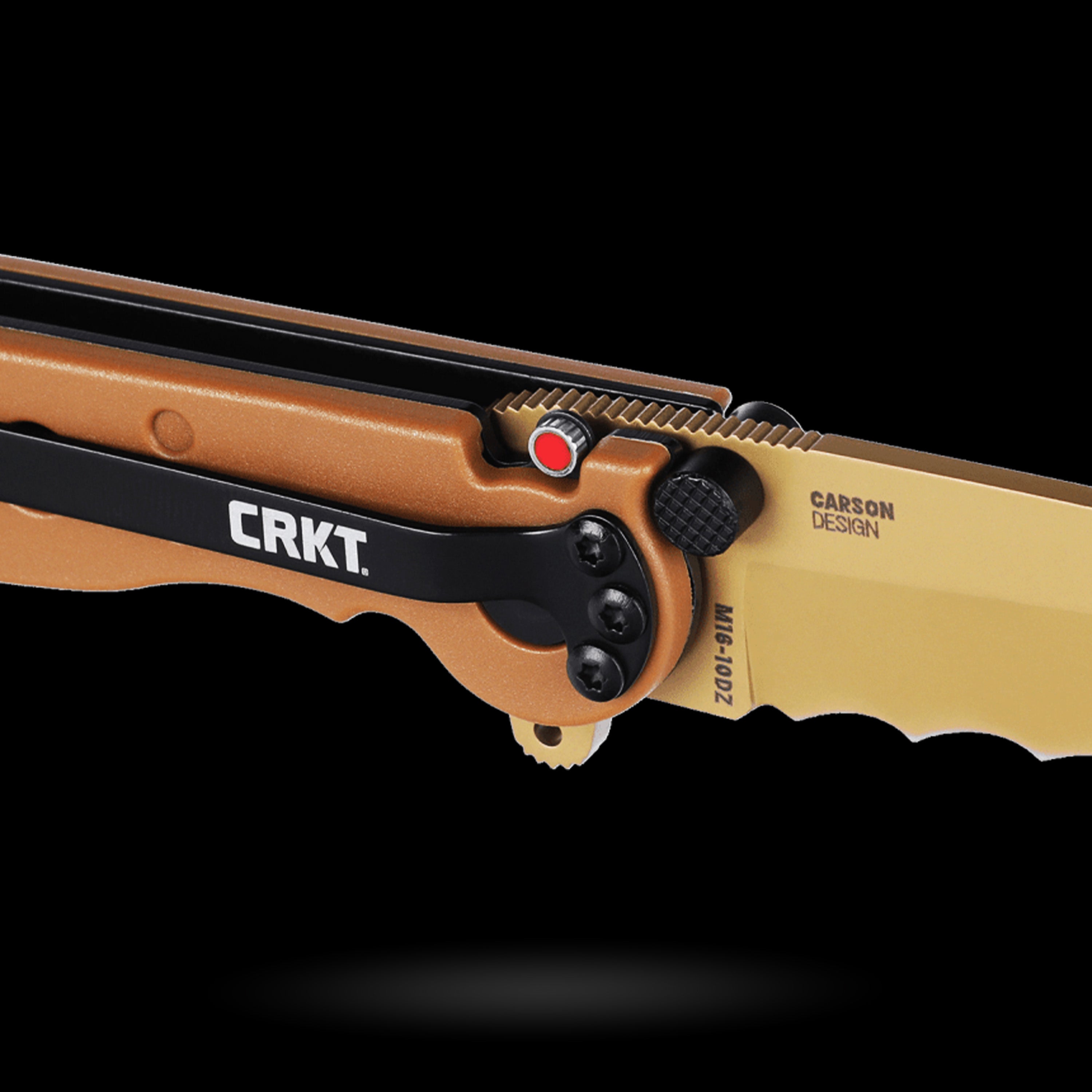 CRKT M16-10DZ Tanto Folding Knife with Veff Serrations | Carcajou