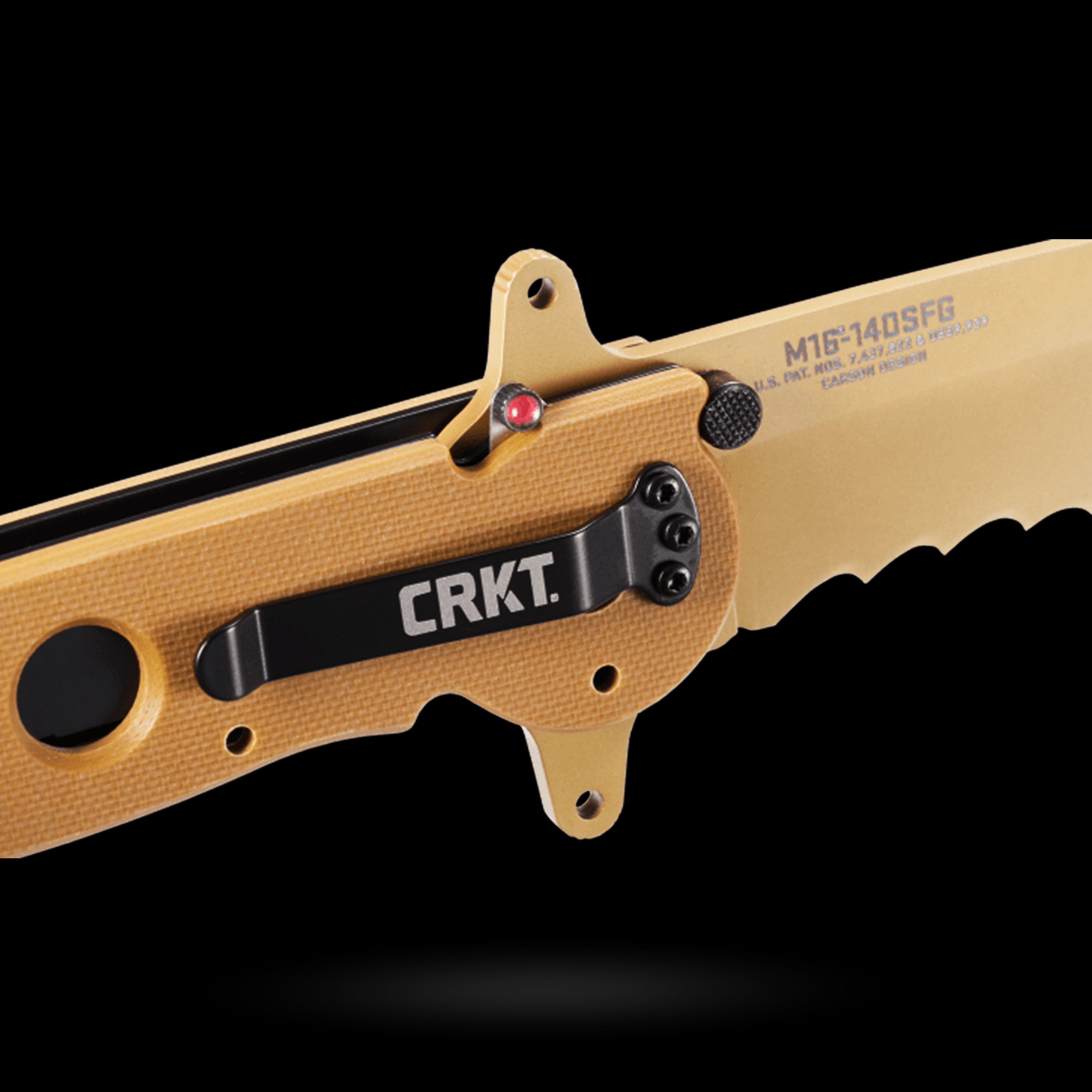 CRKT M16-14DSFG Special Forces Desert Tanto Folding Knife