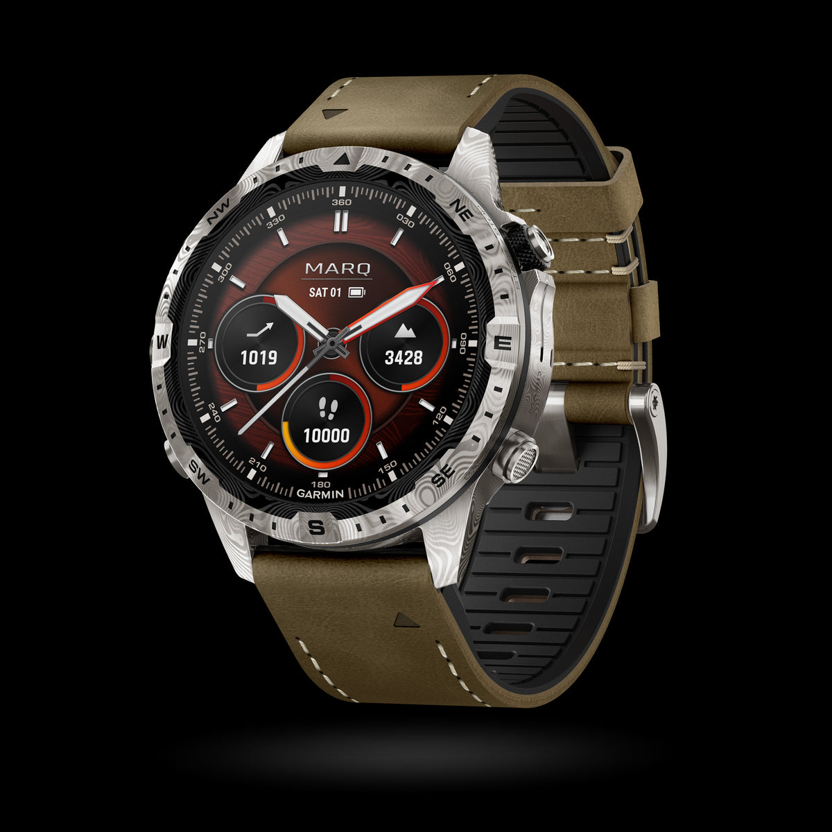 Garmin - MARQ® Adventurer (Gen 2) - Damascus Steel Edition