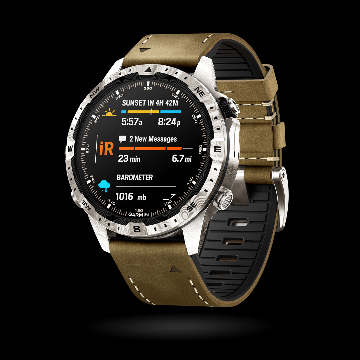 Garmin - MARQ® Adventurer (Gen 2) - Damascus Steel Edition