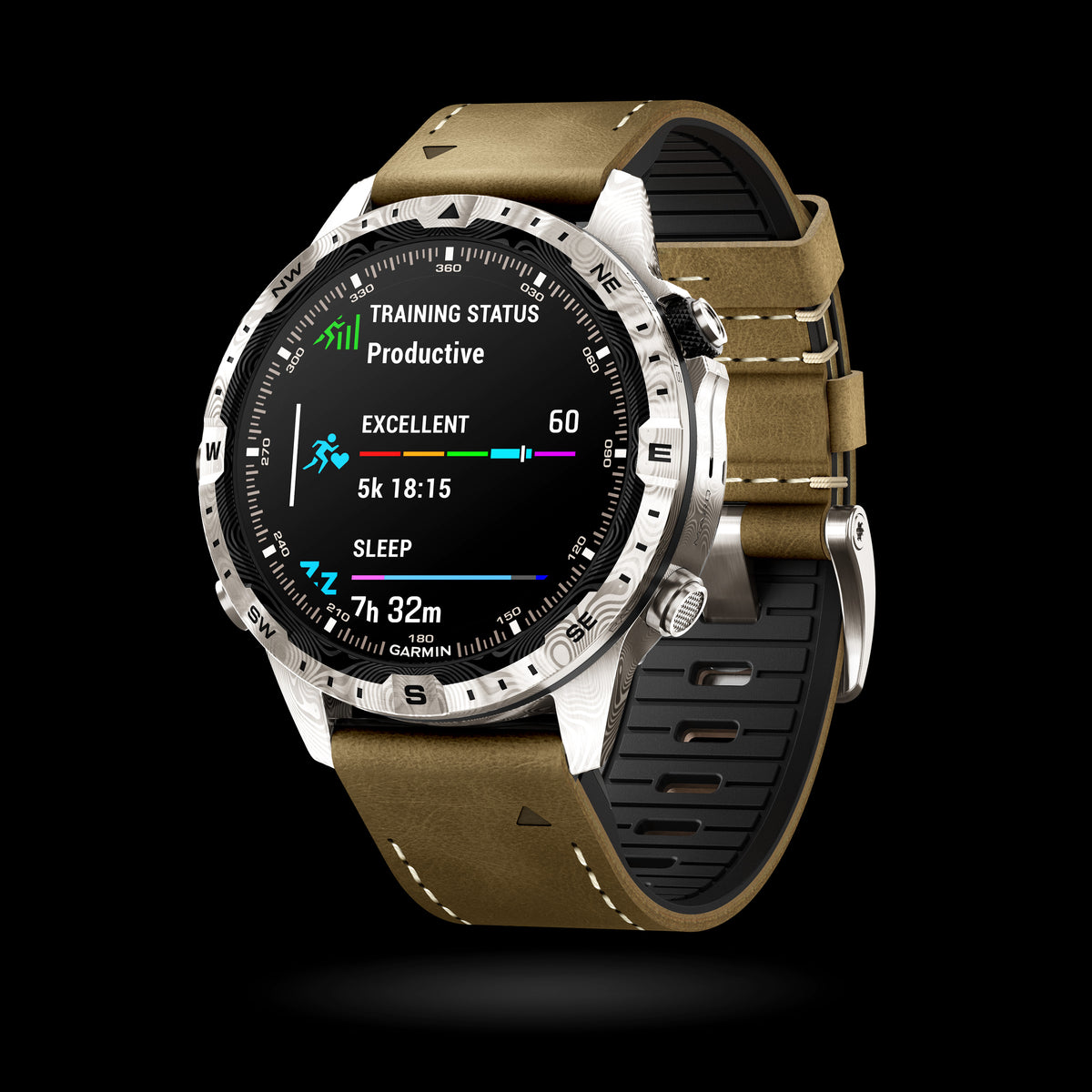 Garmin - MARQ® Adventurer (Gen 2) - Damascus Steel Edition