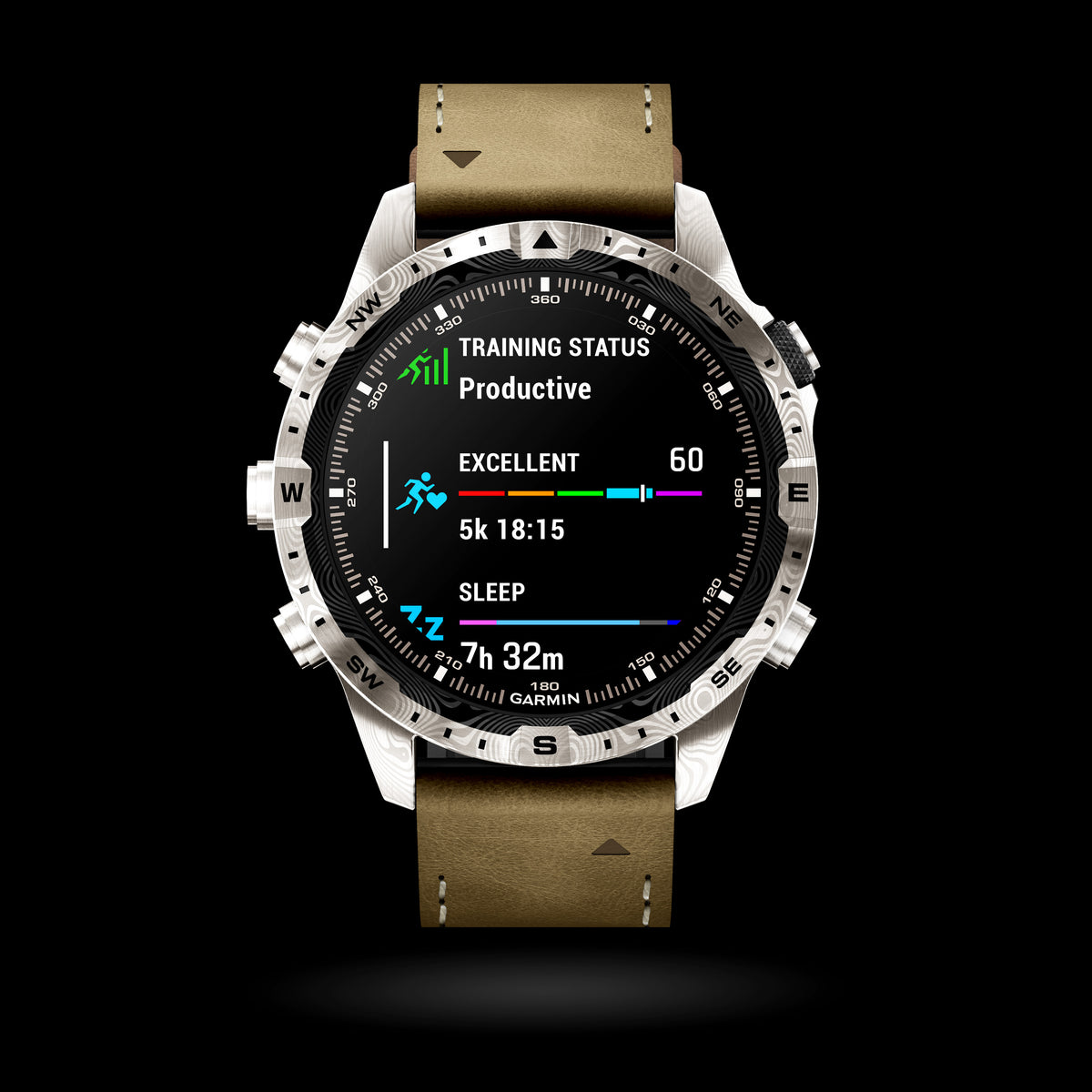 Garmin - MARQ® Adventurer (Gen 2) - Damascus Steel Edition
