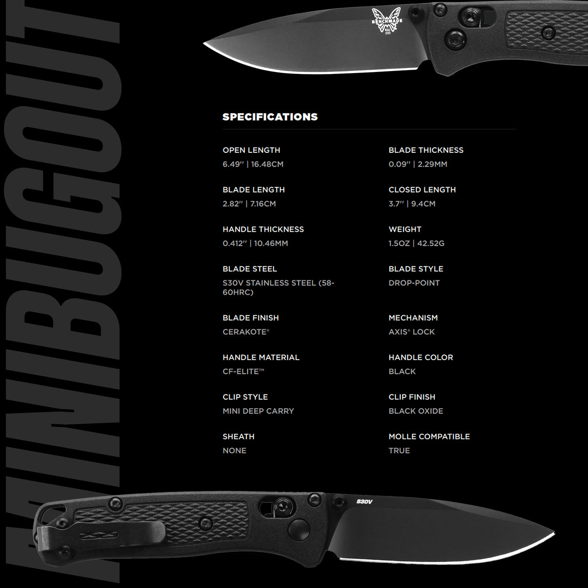 Benchmade - Mini Bugout® | CF-Elite®