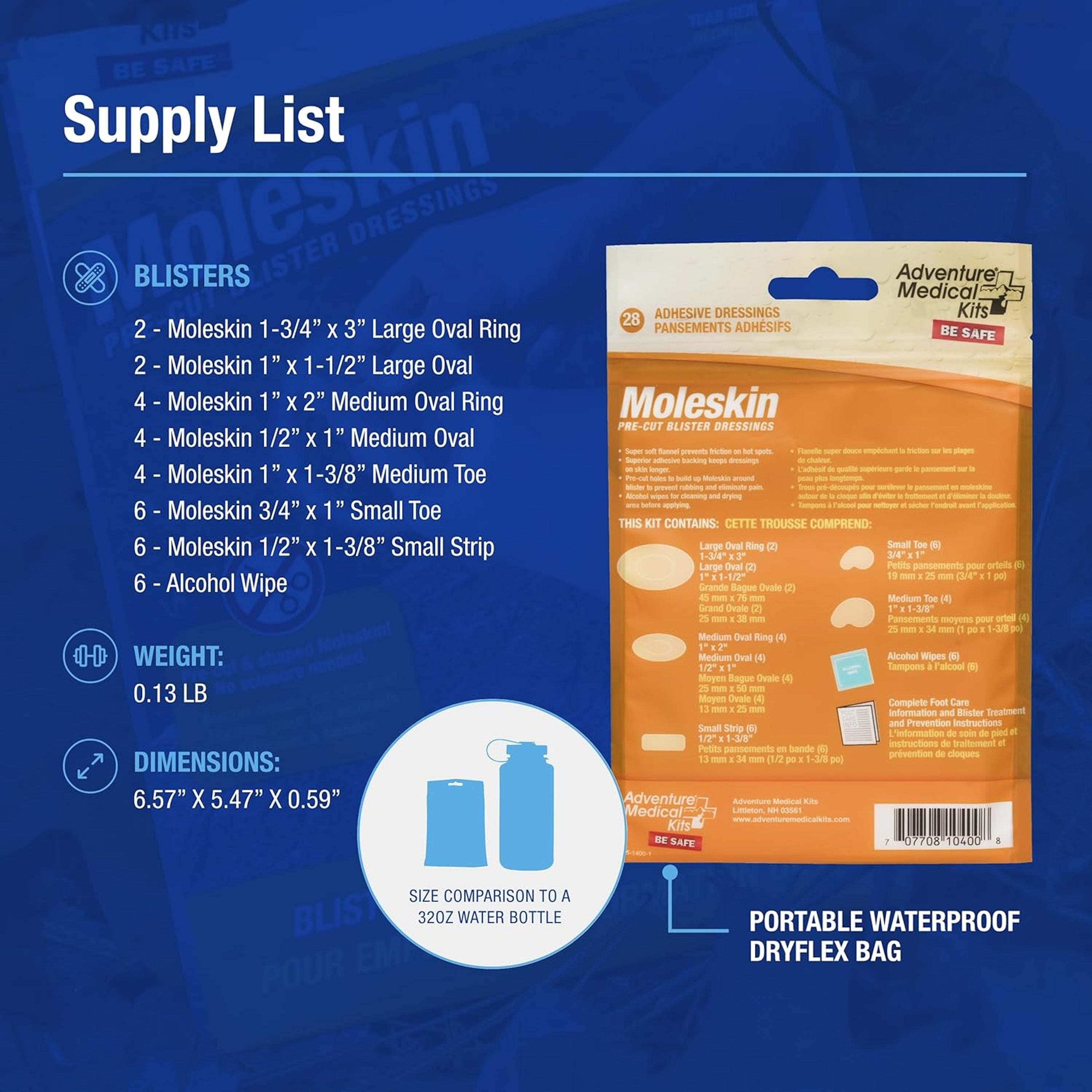 Adventure Medical Kits - Moleskin Blister Prevention Kit