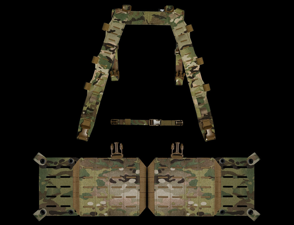 Usgi Split Rig Split Chest Rig Base Bundle | Modular Recon Rig | Carcajou Tactical